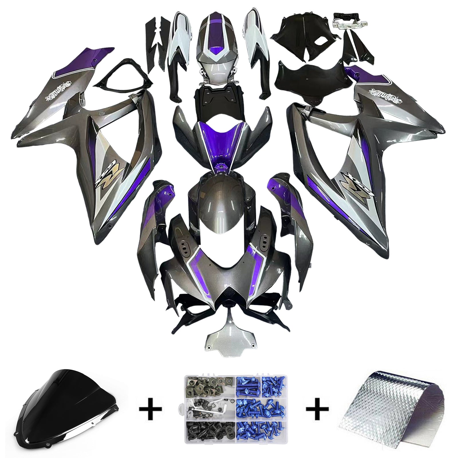 2008-2010 Suzuki GSXR 600/750 K8 Kuipset Carrosserie Kunststof ABS
