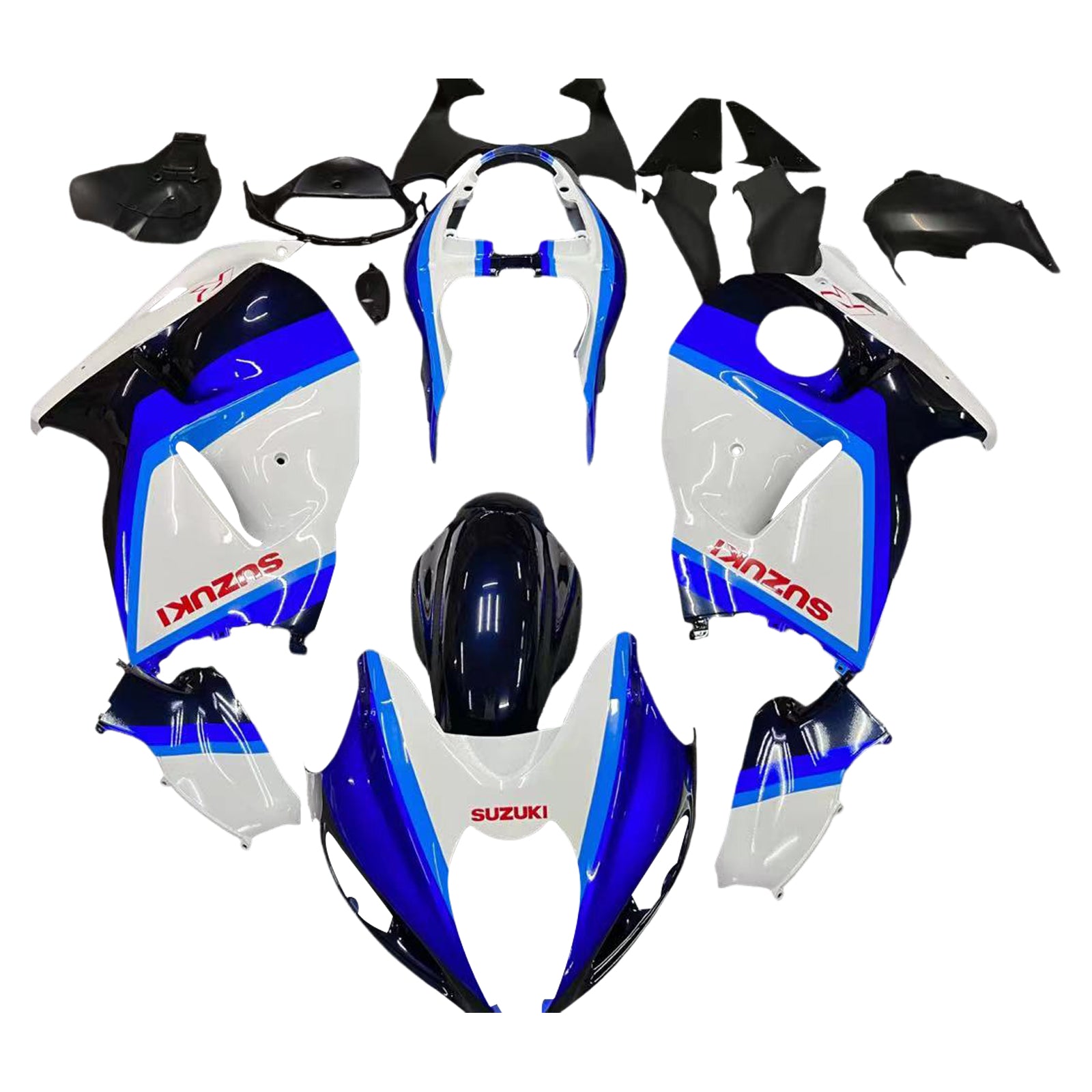 1999-2007 Suzuki Hayabusa GSX1300 Amotopart Injection Fairing Kit Bodywork Plastic ABS #110