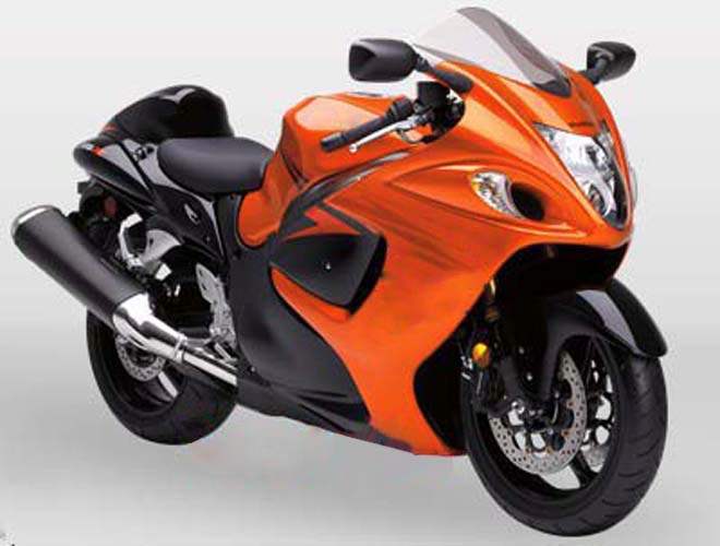2008-2020 Suzuki GSX 1300 Hayabusa Oranje Metallic & Zwarte Hayabusa Racing Amotopart kuipen
