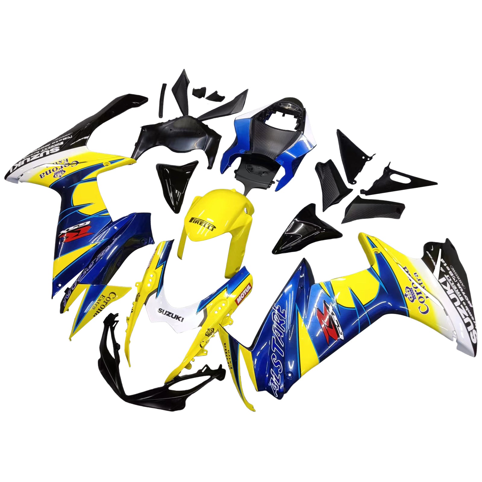 2011-2024 Suzuki GSXR 600/750 K11 Injektionsmässa Kit Kroppsarbetet Plastiskt ABS