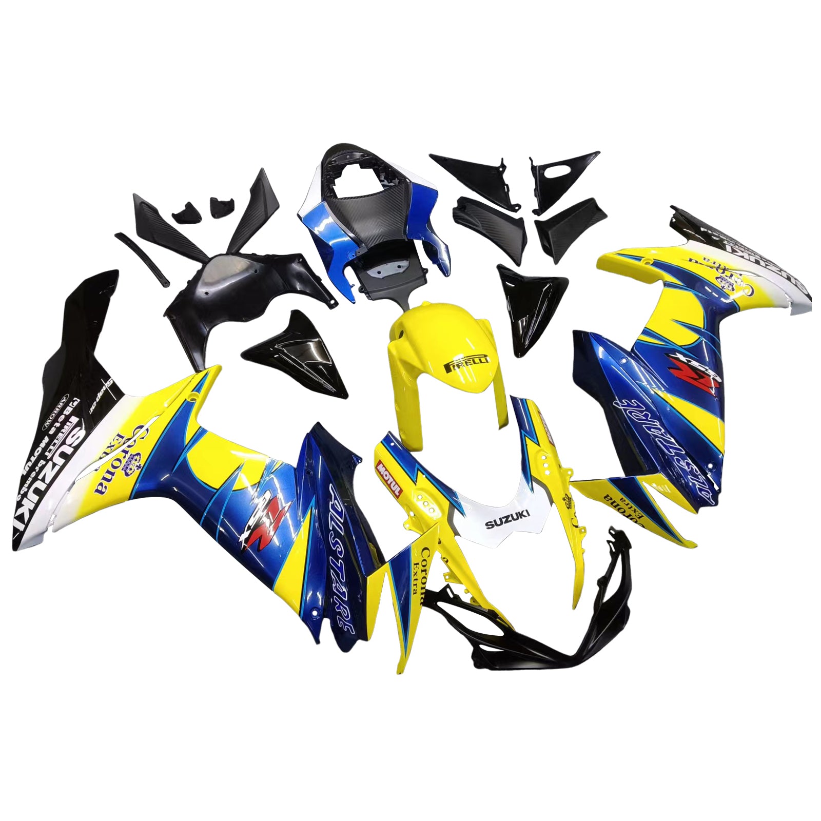 2011-2024 Suzuki GSXR 600/750 K11 Injektionsmässa Kit Kroppsarbetet Plastiskt ABS