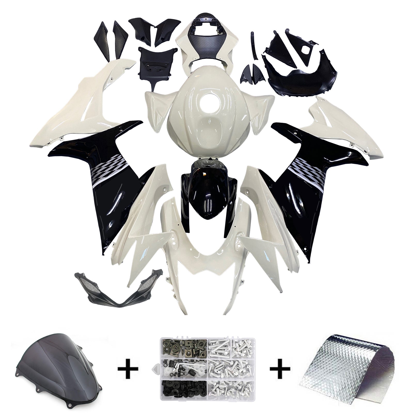 2011-2024 Suzuki GSXR 600/750 K11 vstrekovanie kapotáže KODETWORTY PLASTNÉ ABS