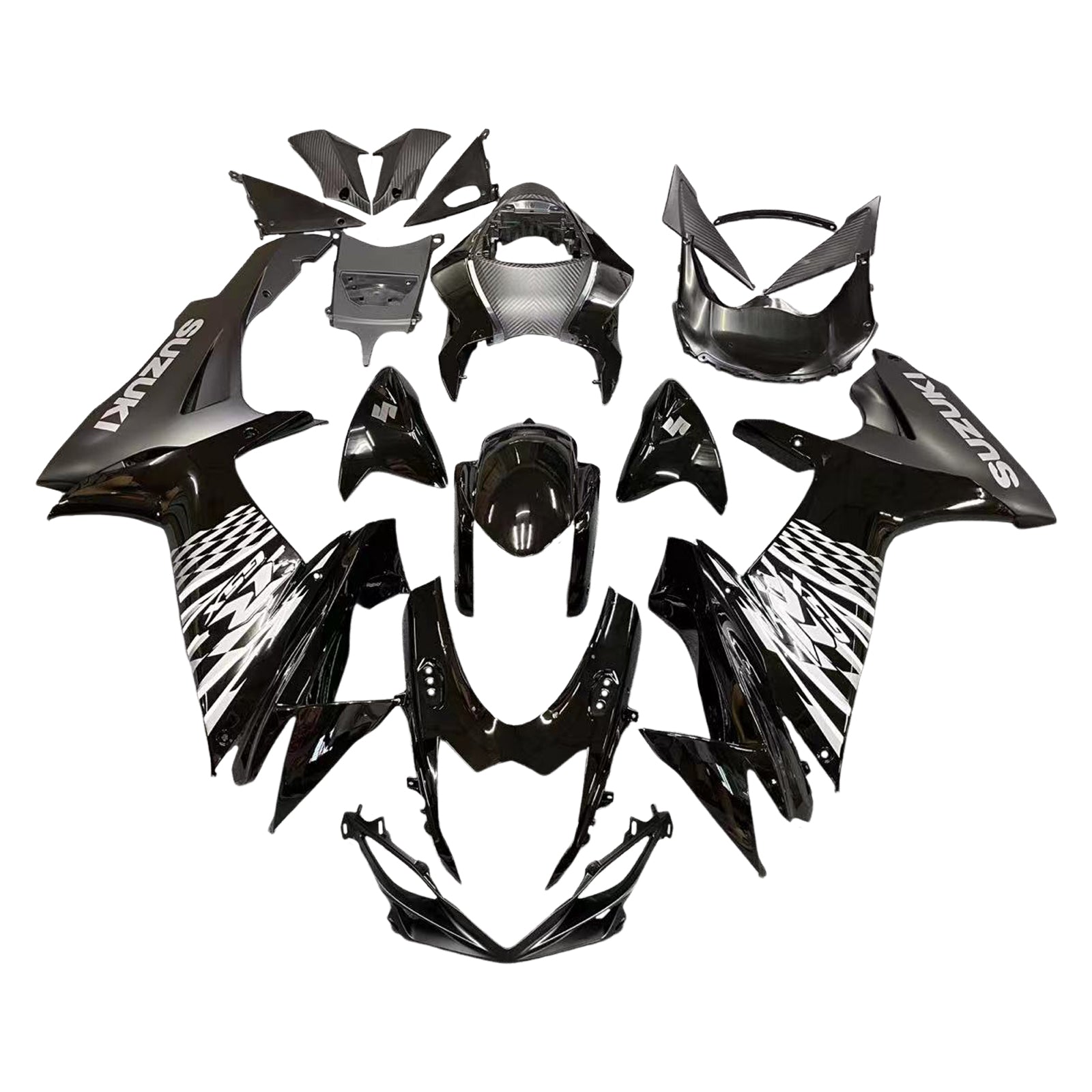 2011-2024 Suzuki GSXR 600/750 K11 Injektionsmässa Kit Kroppsarbetet Plastiskt ABS