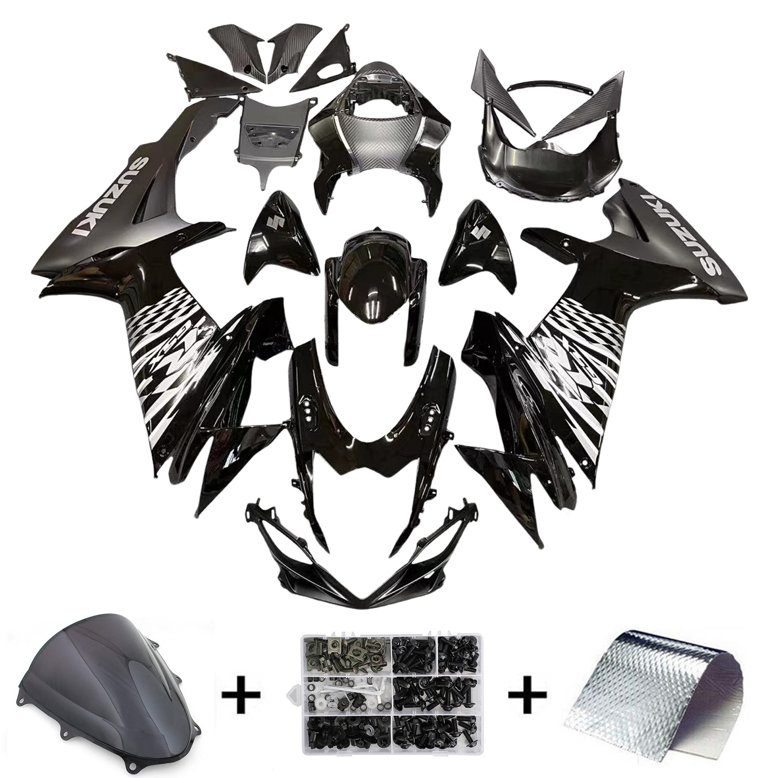 2011-2024 Suzuki GSXR 600/750 K11 Injektionsmässa Kit Kroppsarbetet Plastiskt ABS