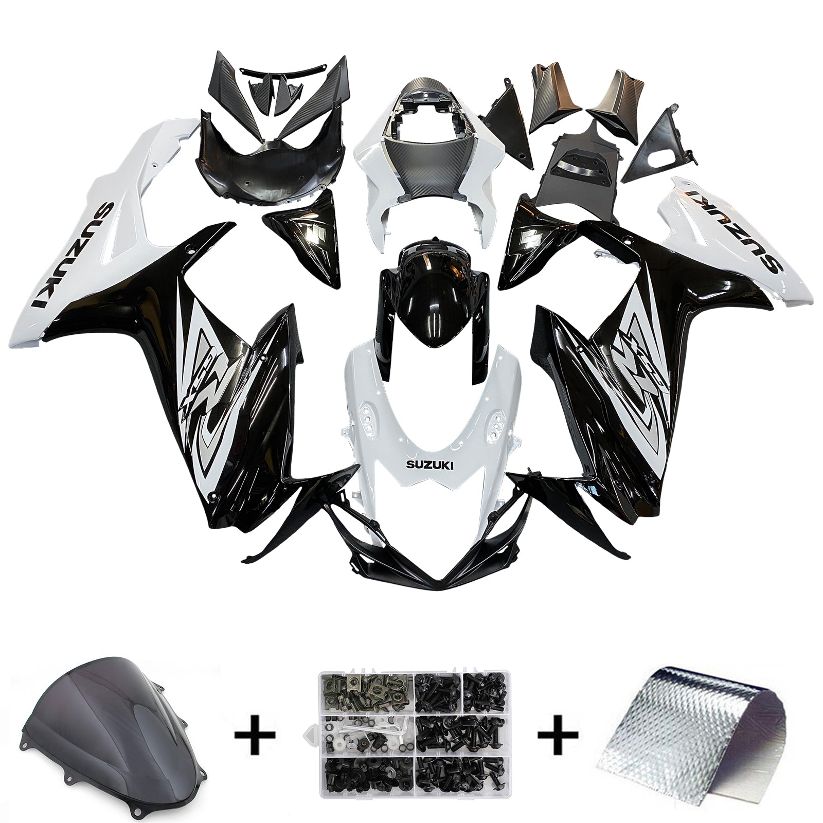 2011-2024 Suzuki GSXR 600/750 K11 Injektionsmässa Kit Kroppsarbetet Plastiskt ABS