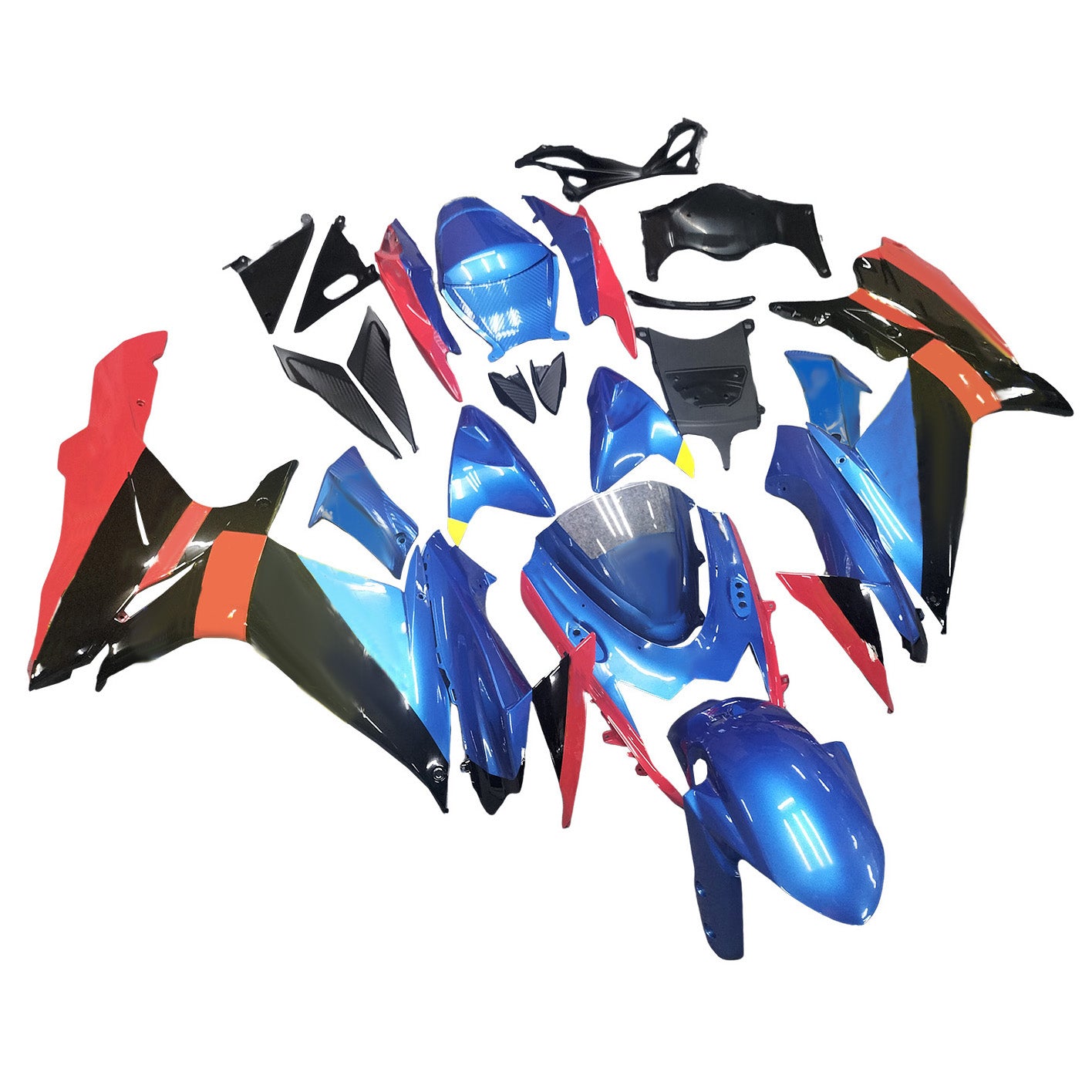 2011-2024 Suzuki GSXR 600/750 K11 Amotopart Injeksjon Fairing Kit karosseri plast ABS #101