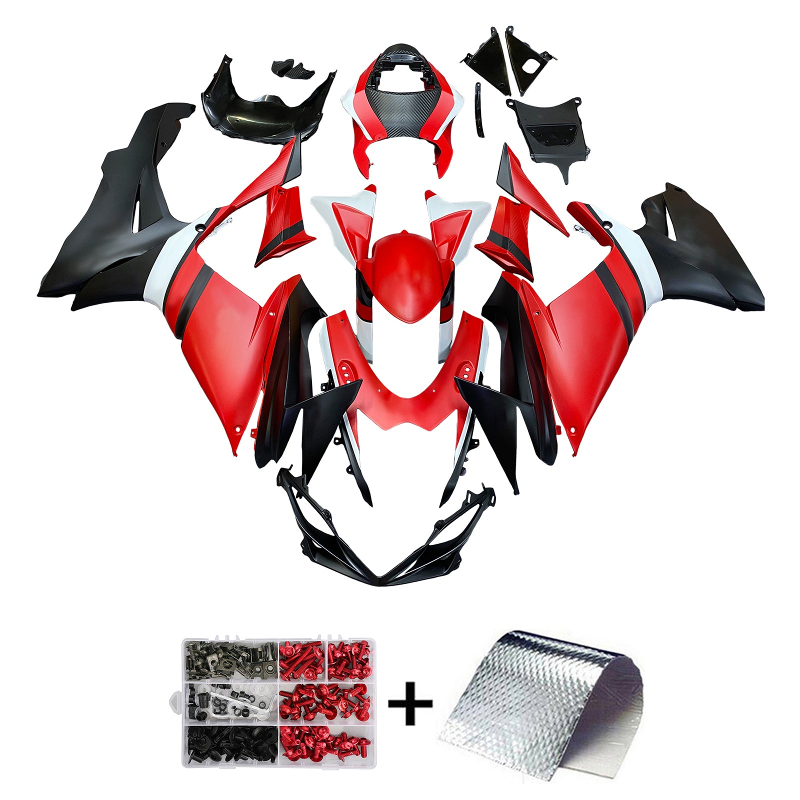 2011-2024 Suzuki GSXR 600/750 K11 Amotopart Injeksjon Fairing Kit karosseri plast ABS #101