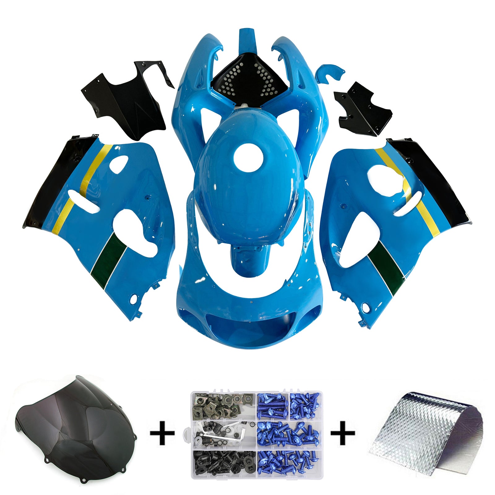 1996-2000 Suzuki GSXR600 1996-1999 GSXR750 Kit de carénage carrosserie