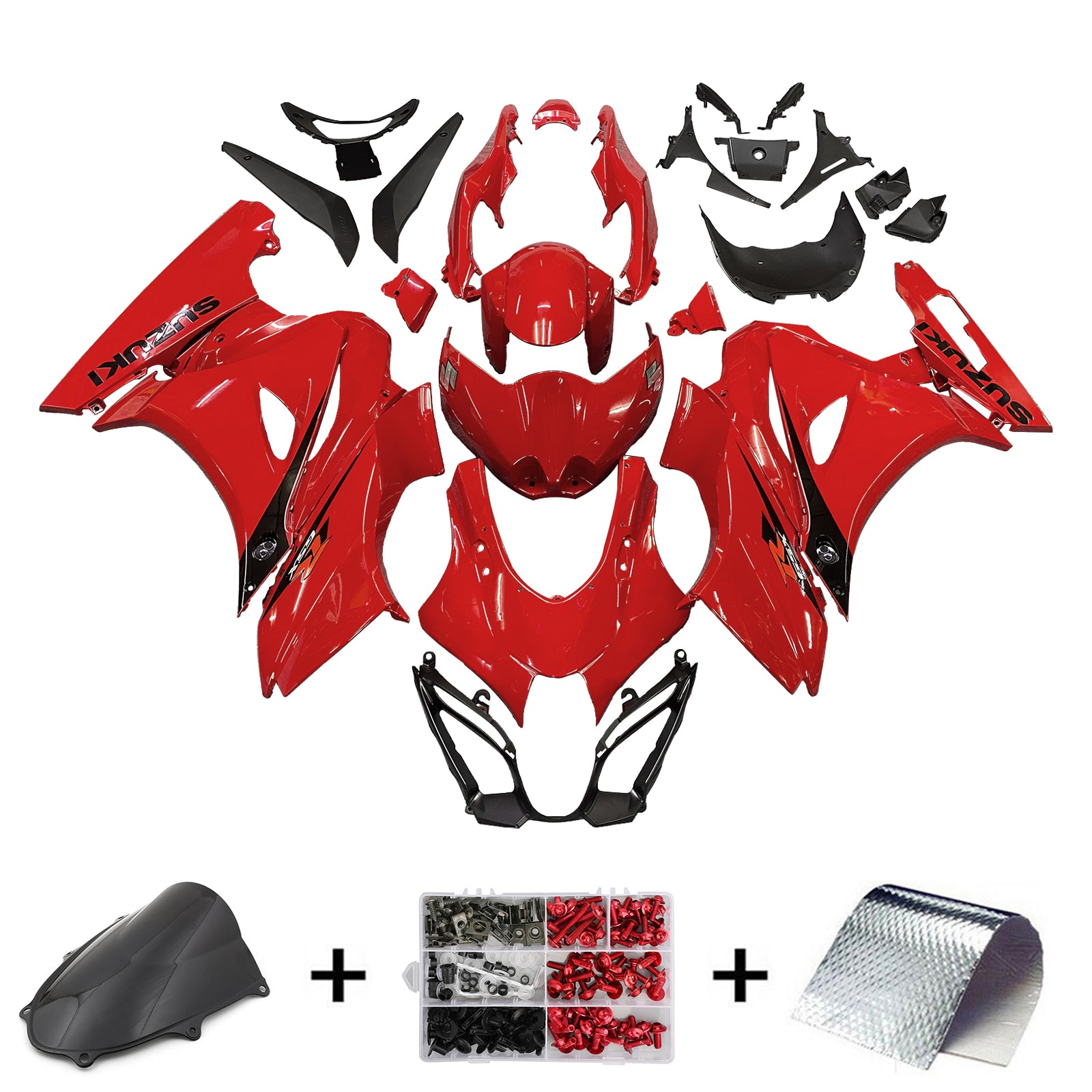 2017-2025 Suzuki GSXR1000 K17 Injektionsmässa Kit Bodywork Plastic ABS #101