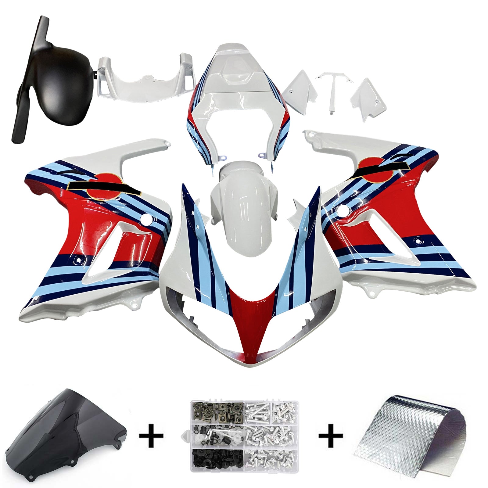 2003-2013 Suzuki SV650 Amotopart vstrekovacia kapotážová súprava Kodywork Plastic ABS #101
