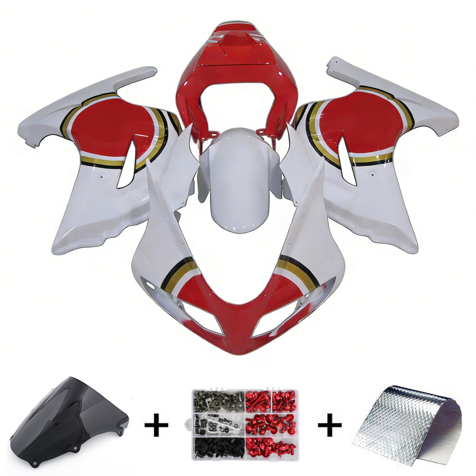 2003-2013 Suzuki SV650 Amotopart Kit de carénage d'injection carrosserie plastique ABS #101