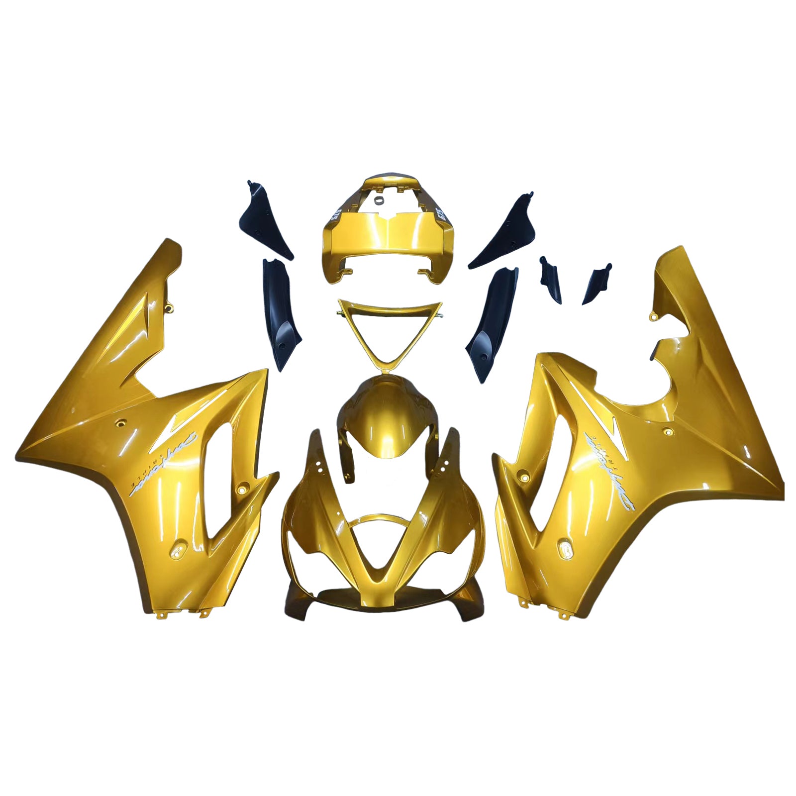 2006-2008 Triumph Daytona 675 Carenados Amotopart Carenado personalizado Gold Daytona Racing