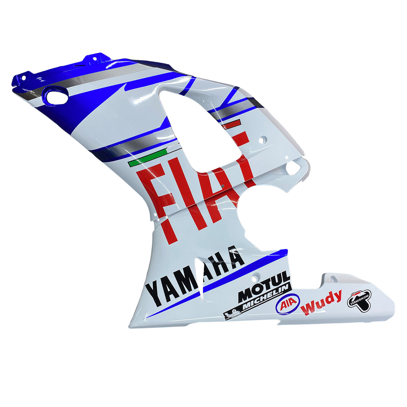 2000-2001 yamaha yzf-r1 Blue blanc n ° 46 Fairings Fiat Racing générique