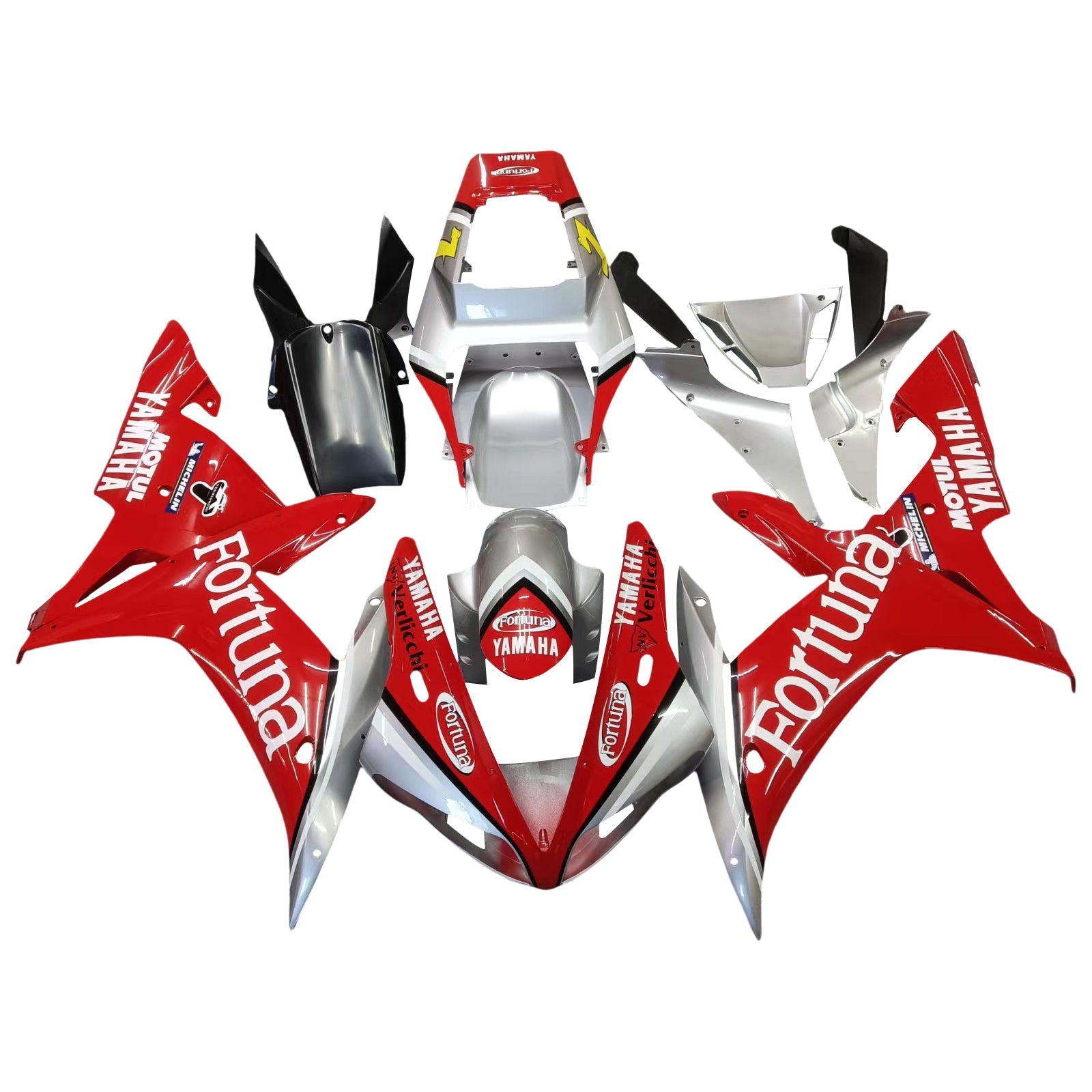 2002-2003 Yamaha YZF-R1 Noir R1 Racing Carénages Amotopart Carénage des douanes