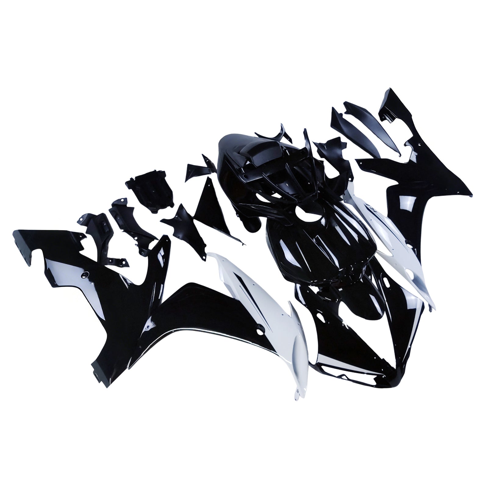2004-2006 Yamaha YZF-R1 Zwart Wit Racing Fairings Generiek