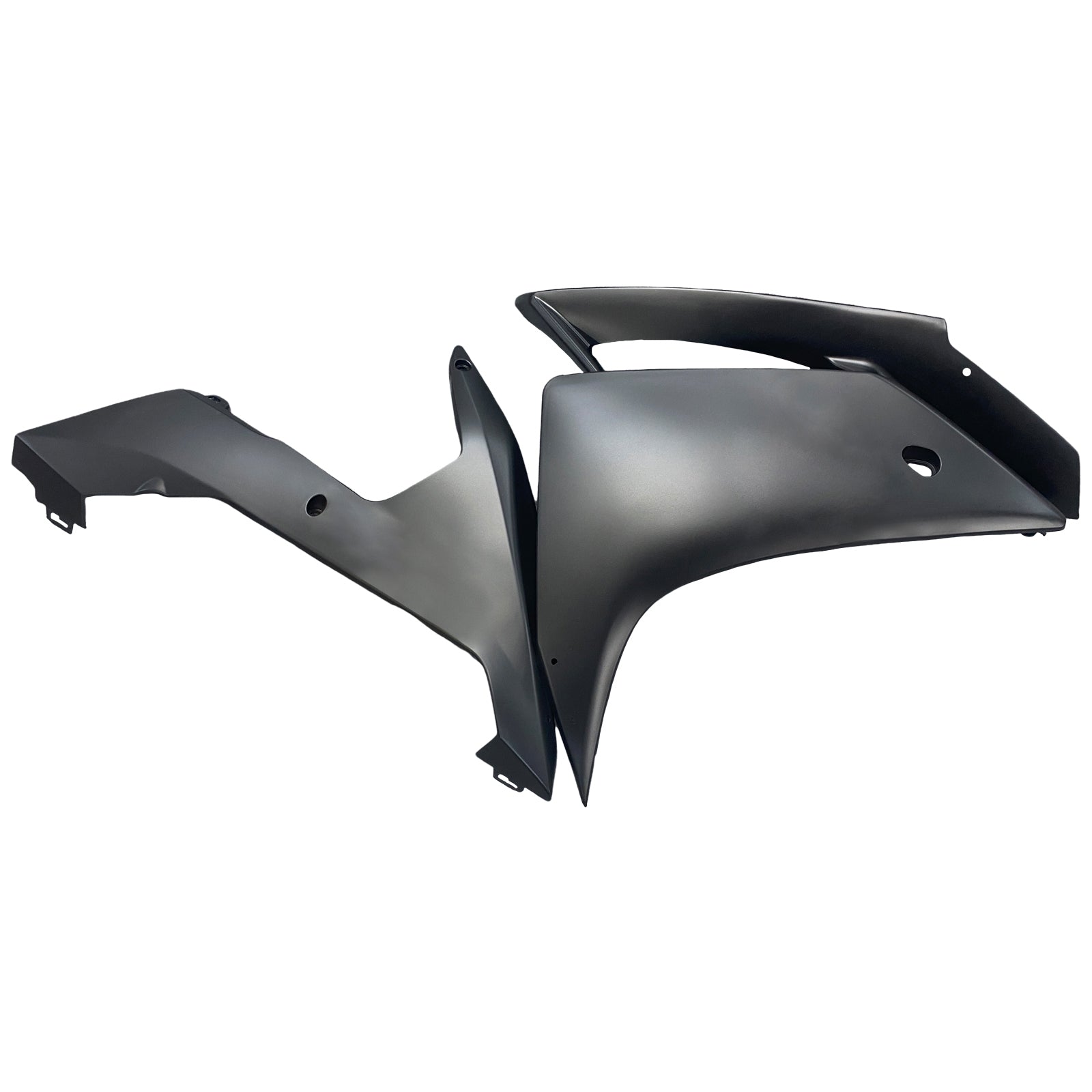 2007-2008 Yamaha YZF-R1 Svart Matt & Generiska Gold Racing-kåpor