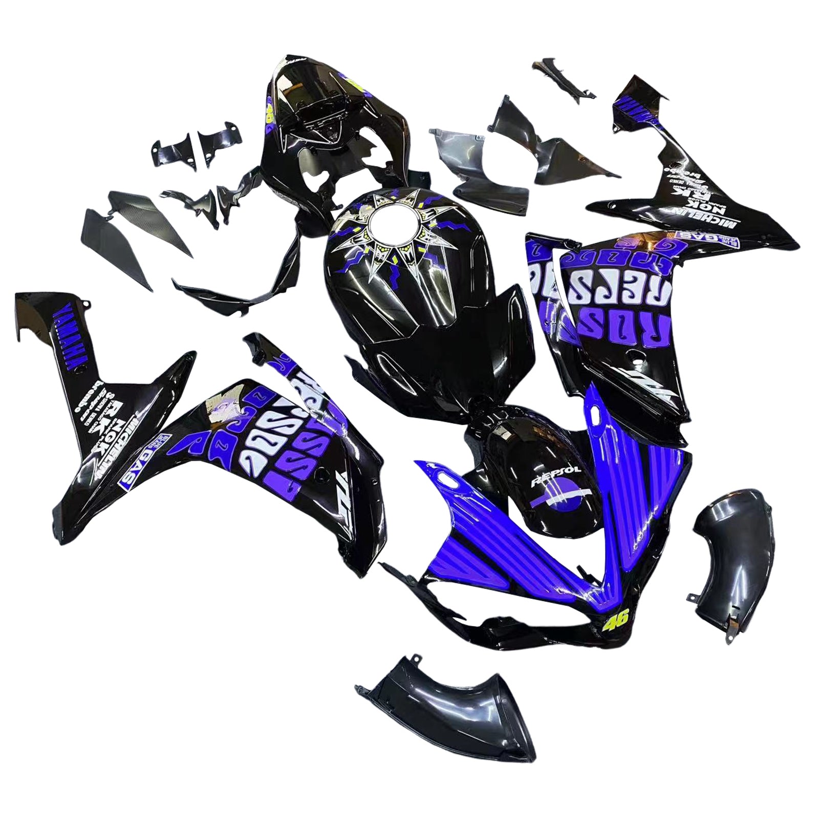 2007-2008 YAMAHA YZF 1000 R1 FAIRING KIT BODYWORK ABS