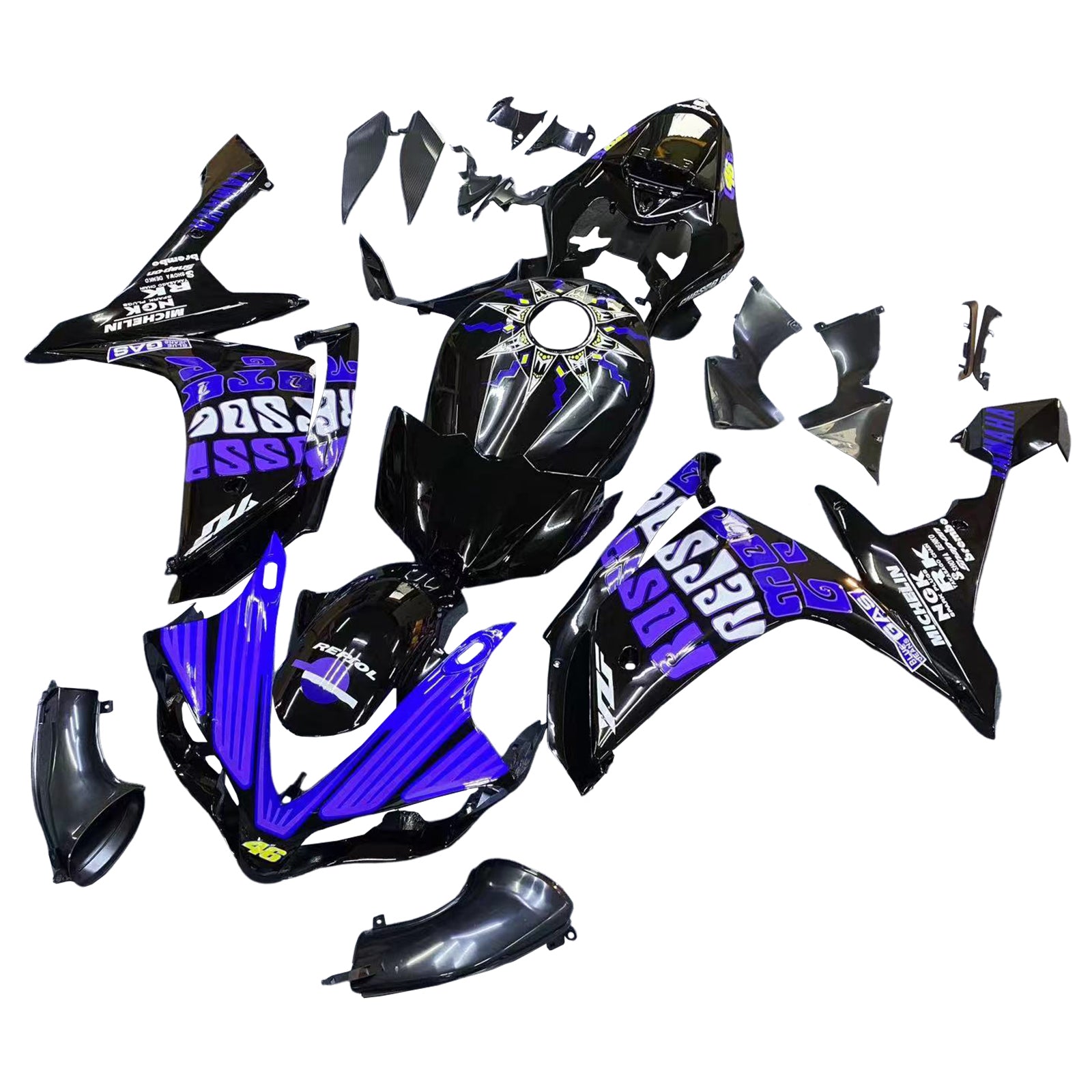 2007-2008 YAMAHA YZF 1000 R1 FAIRING KIT BODYWORK ABS