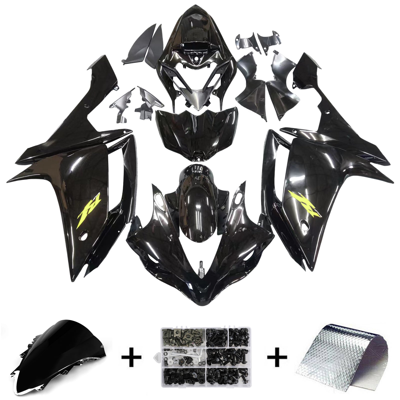 2007-2008 Yamaha yzf 1000 R1 Kit de carénage de camers de carrosserie en plastique
