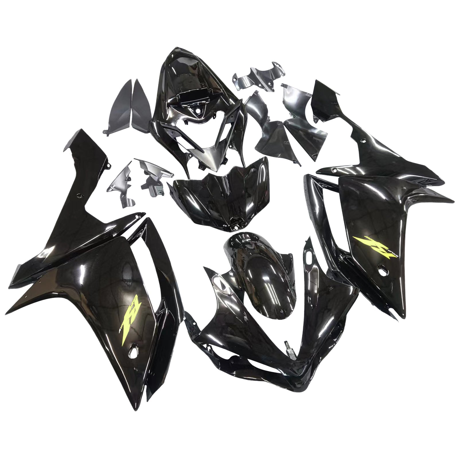 2007-2008 Yamaha YZF 1000 R1 Kit de carenagem Bodywork ABS PLÁSTICO