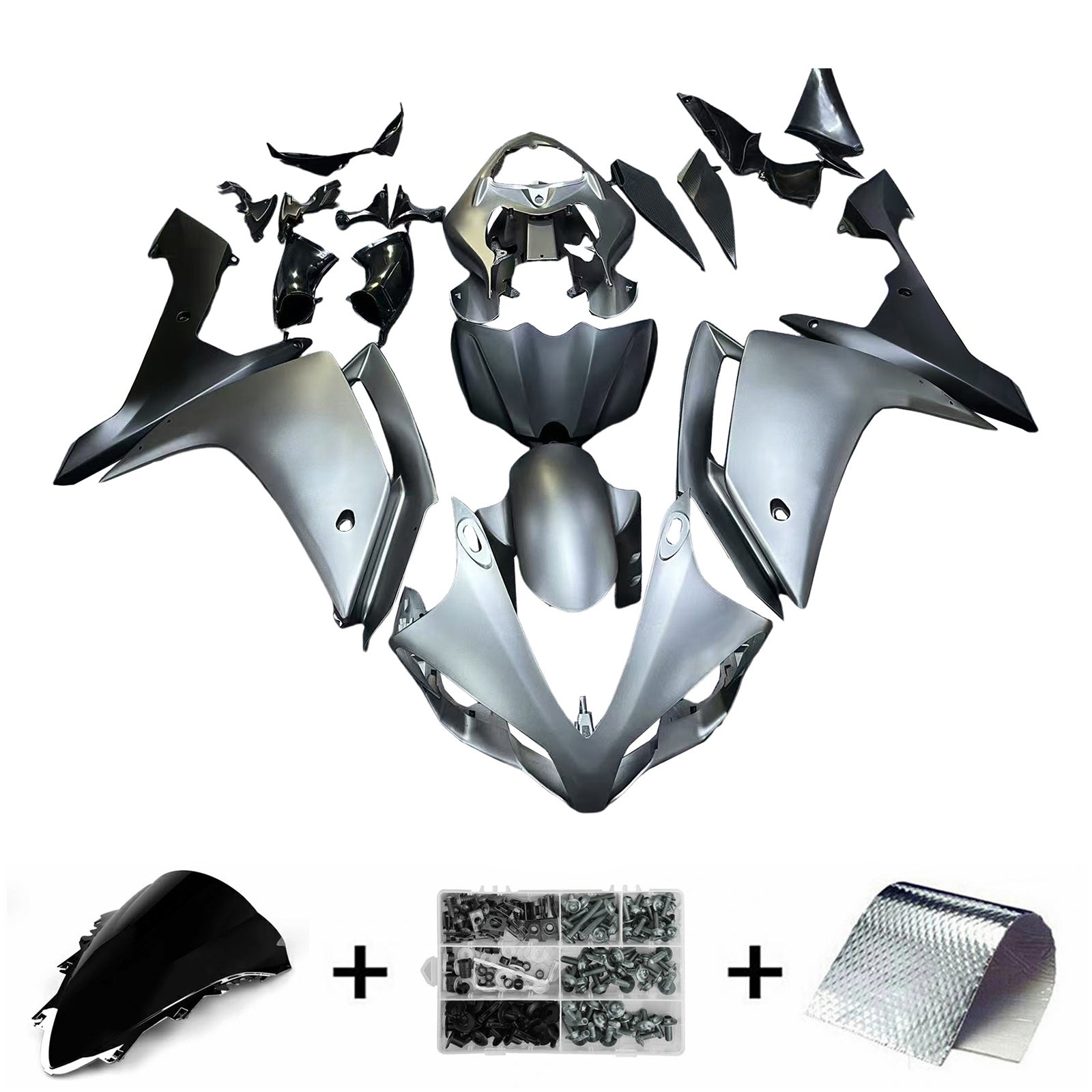 2007-2008 Yamaha YZF 1000 R1 Kit de carénage carrosserie plastique ABS