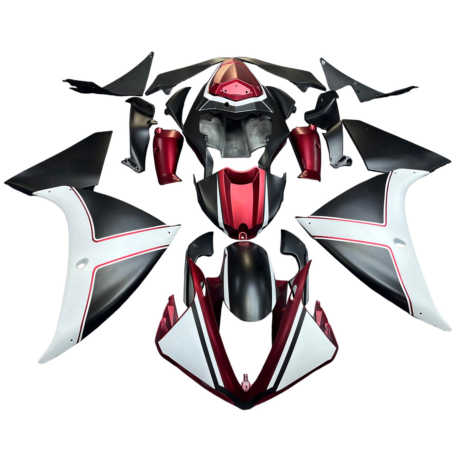 2009-2011 Yamaha YZF 1000 R1 Injection Fairing Kit Karosseri Plast ABS#171
