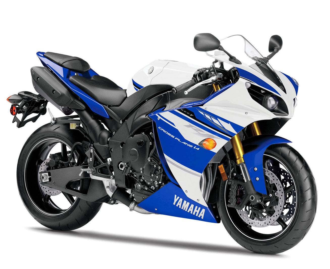 2012-2014 Yamaha R1 Kåpa Blå&Vit färgsats