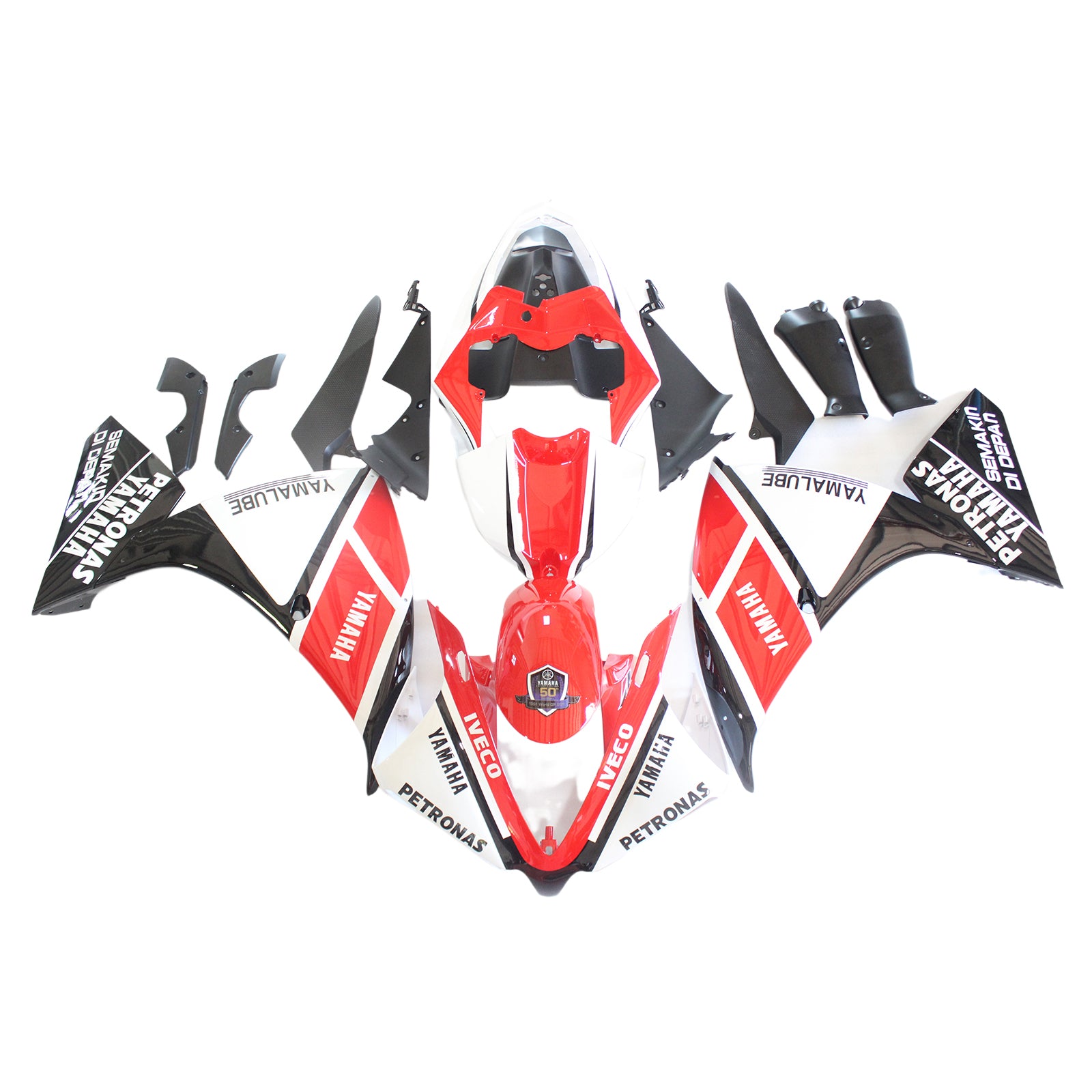 2012-2014 YAMAHA YZF 1000 R1 AMotopart Injection Fairing Kit Bodywork Plastic ABS #102