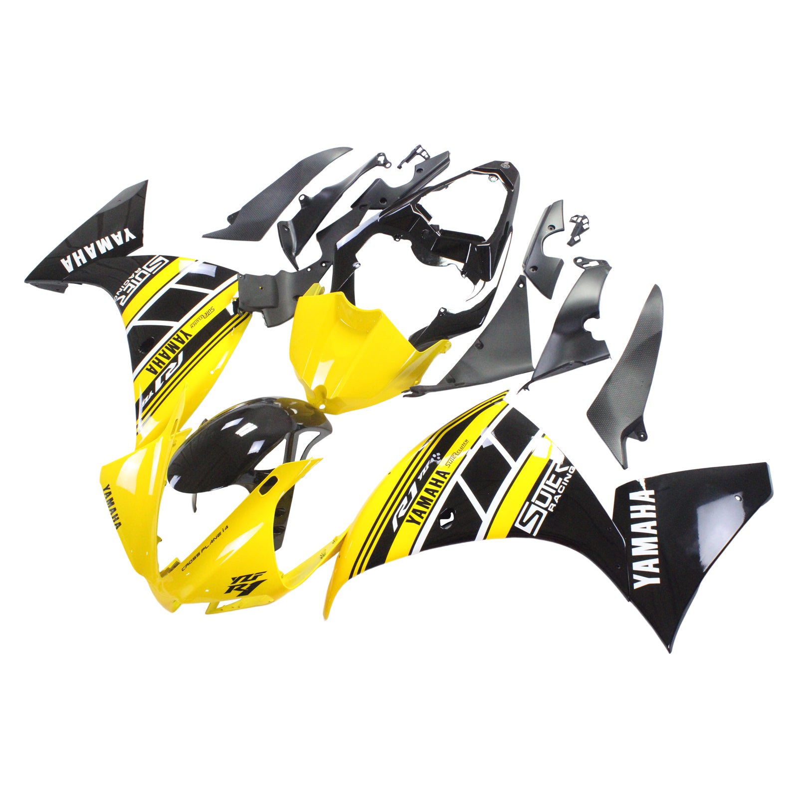2012-2014 Yamaha YZF 1000 R1 Amotopart Injeksjon Fairing Kit Bodywork Plast Abs #140