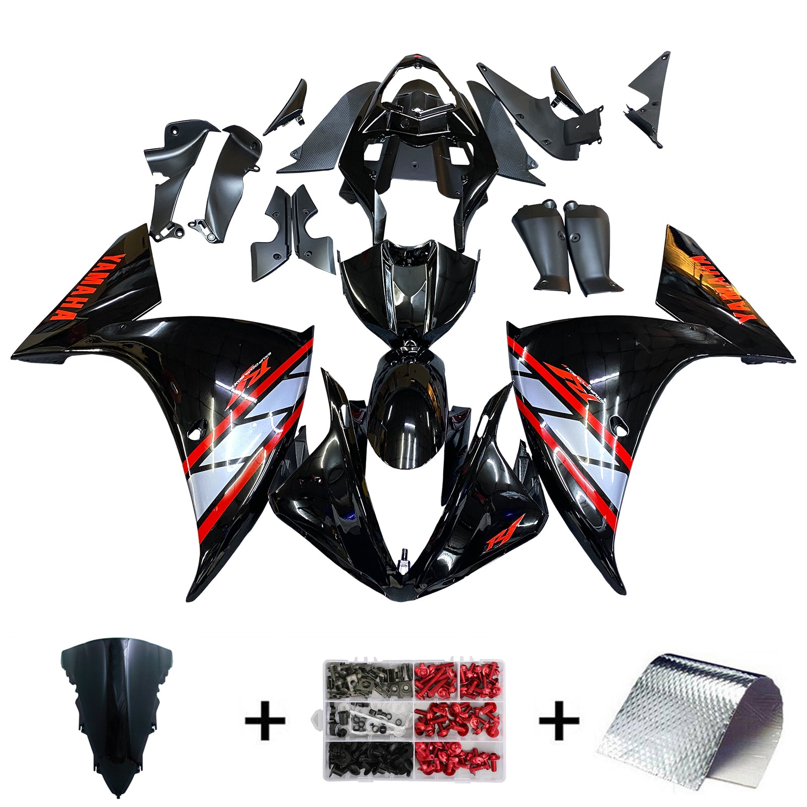 2012-2014 YAMAHA YZF-R1 injektionsmässa kit karosseriplast ABS