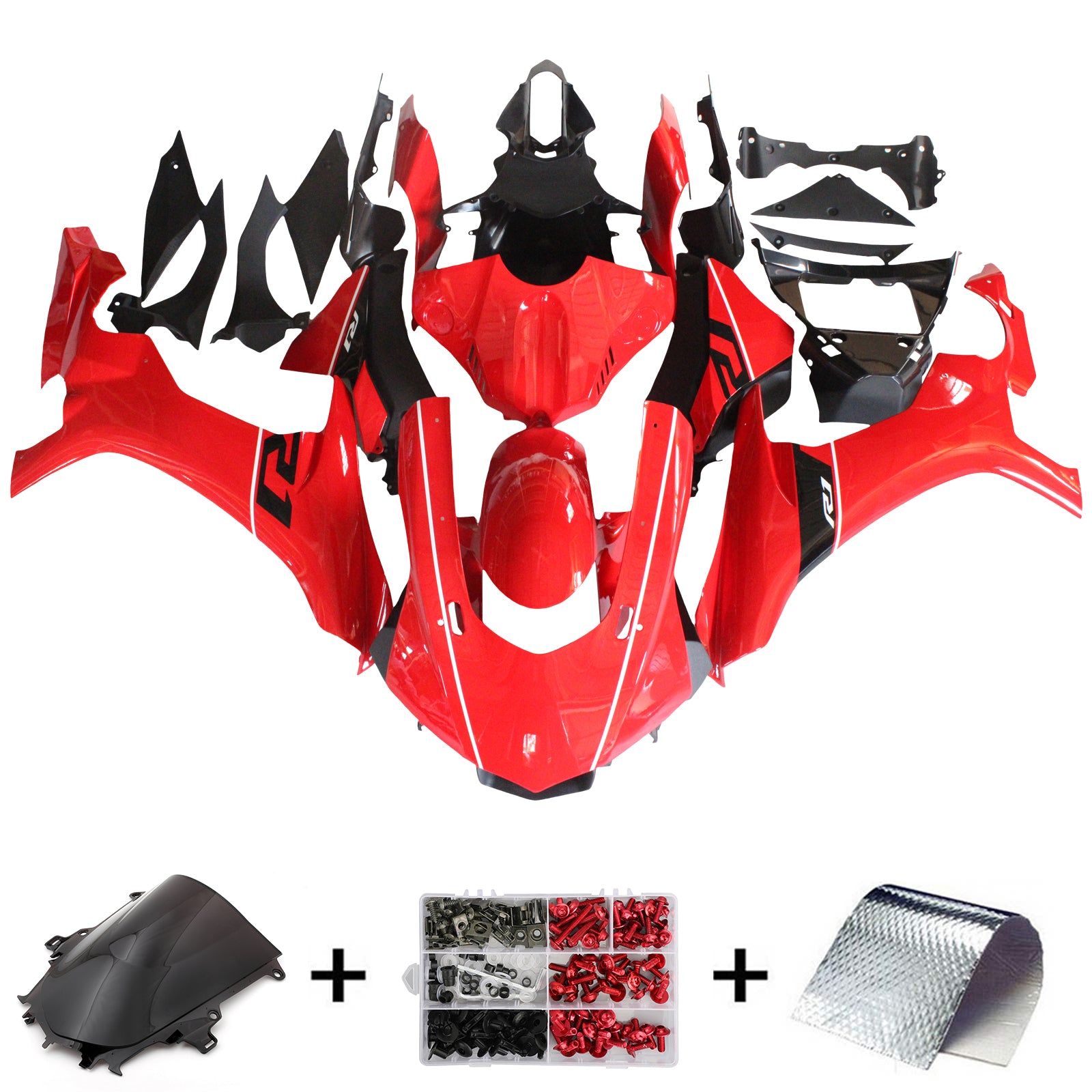 2015-2019 Yamaha YZF 1000 R1 Injection Fairing Kit Bodywork Plastic ABS #124