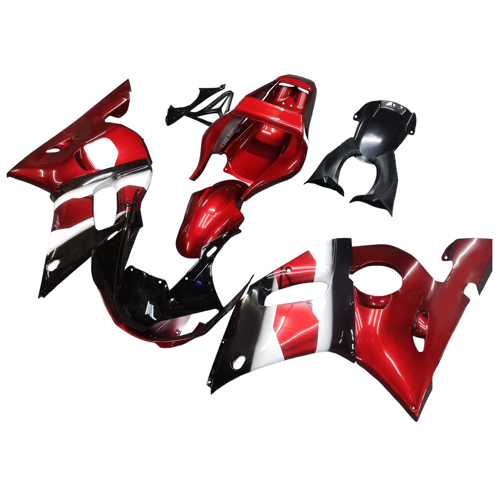1998-2002 Yamaha YZF 600 R6 Kit de carénage d'injection carrosserie plastique ABS #102