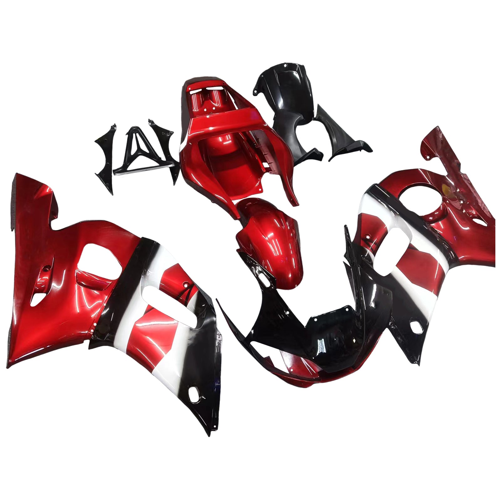 1998-2002 Yamaha YZF 600 R6 Kit de carénage d'injection carrosserie plastique ABS #102