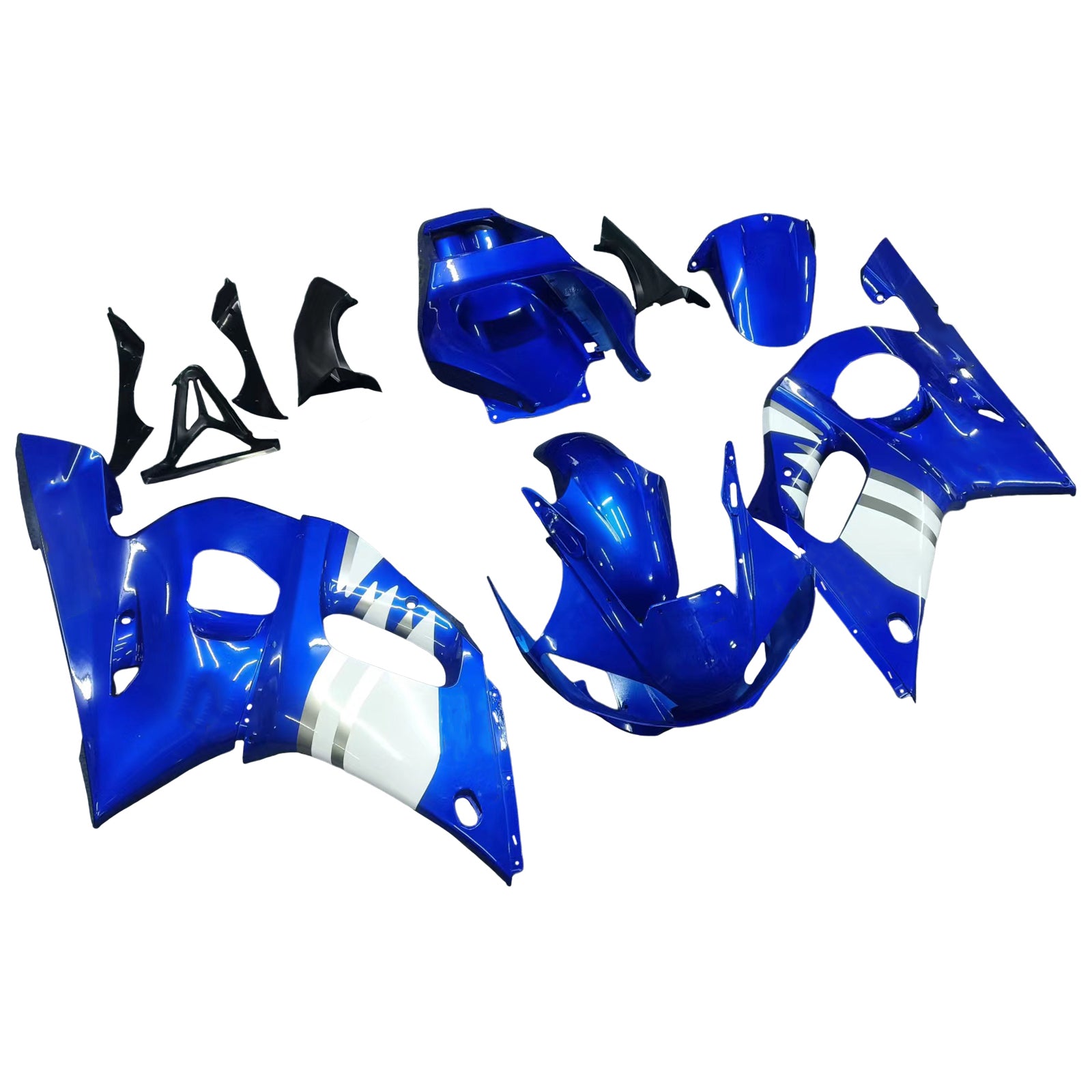 1998-2002 Yamaha YZF 600 R6 Kit de carenagem de injeção Plástico ABS #107