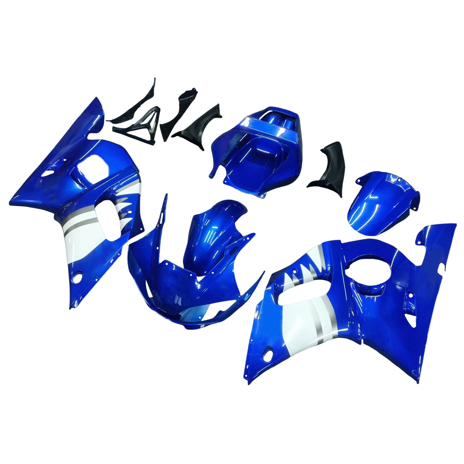 1998-2002 Yamaha YZF 600 R6 Kit de carénage d'injection carrosserie plastique ABS #107