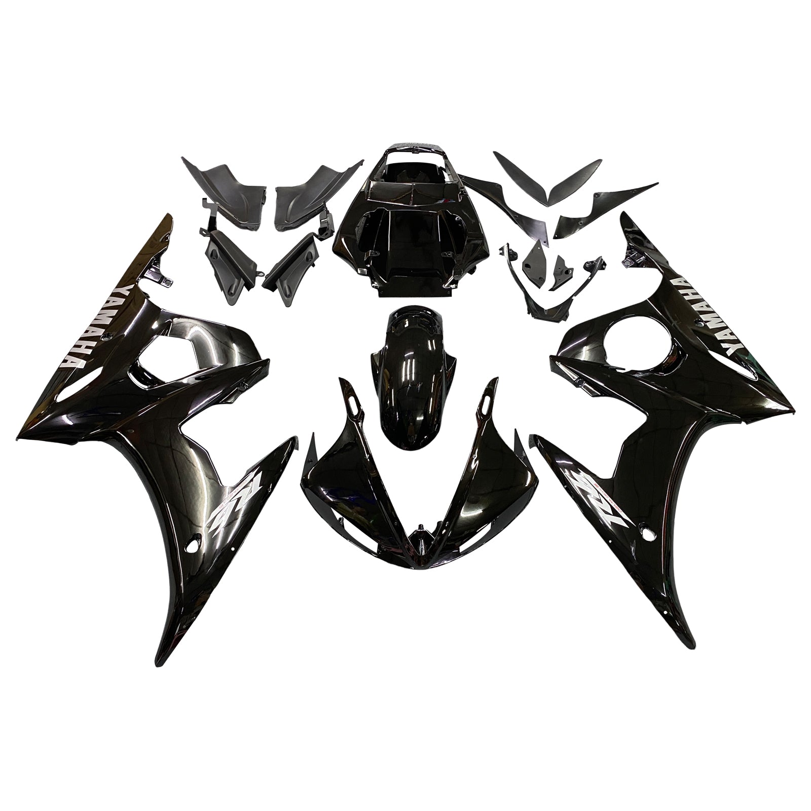 Yamaha R6 2003-2004 & Kit de carénage G-Black pour YZF R6S 2006-2009