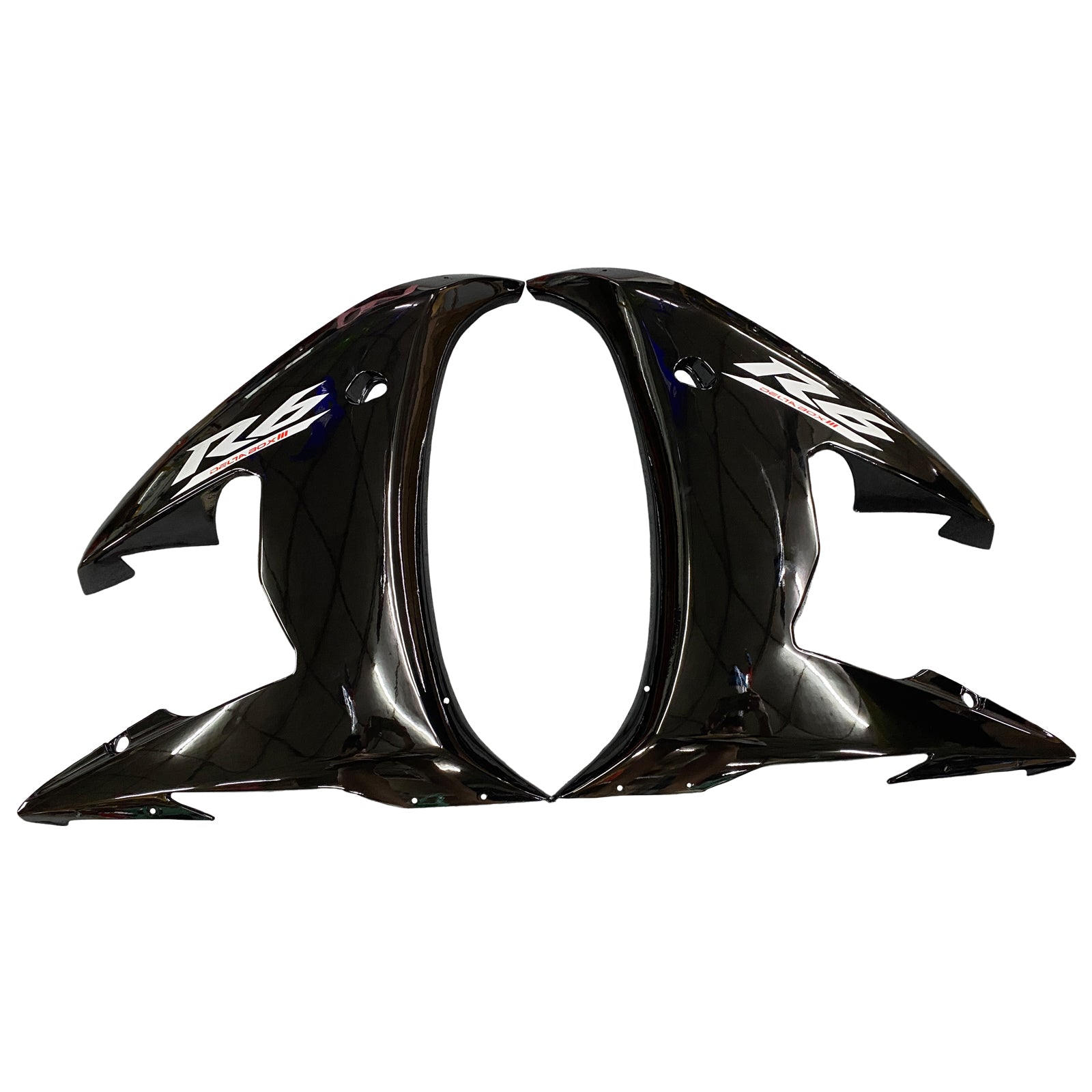 2003-2004 Yamaha YZF-R6 Black Racing Fairings Generic
