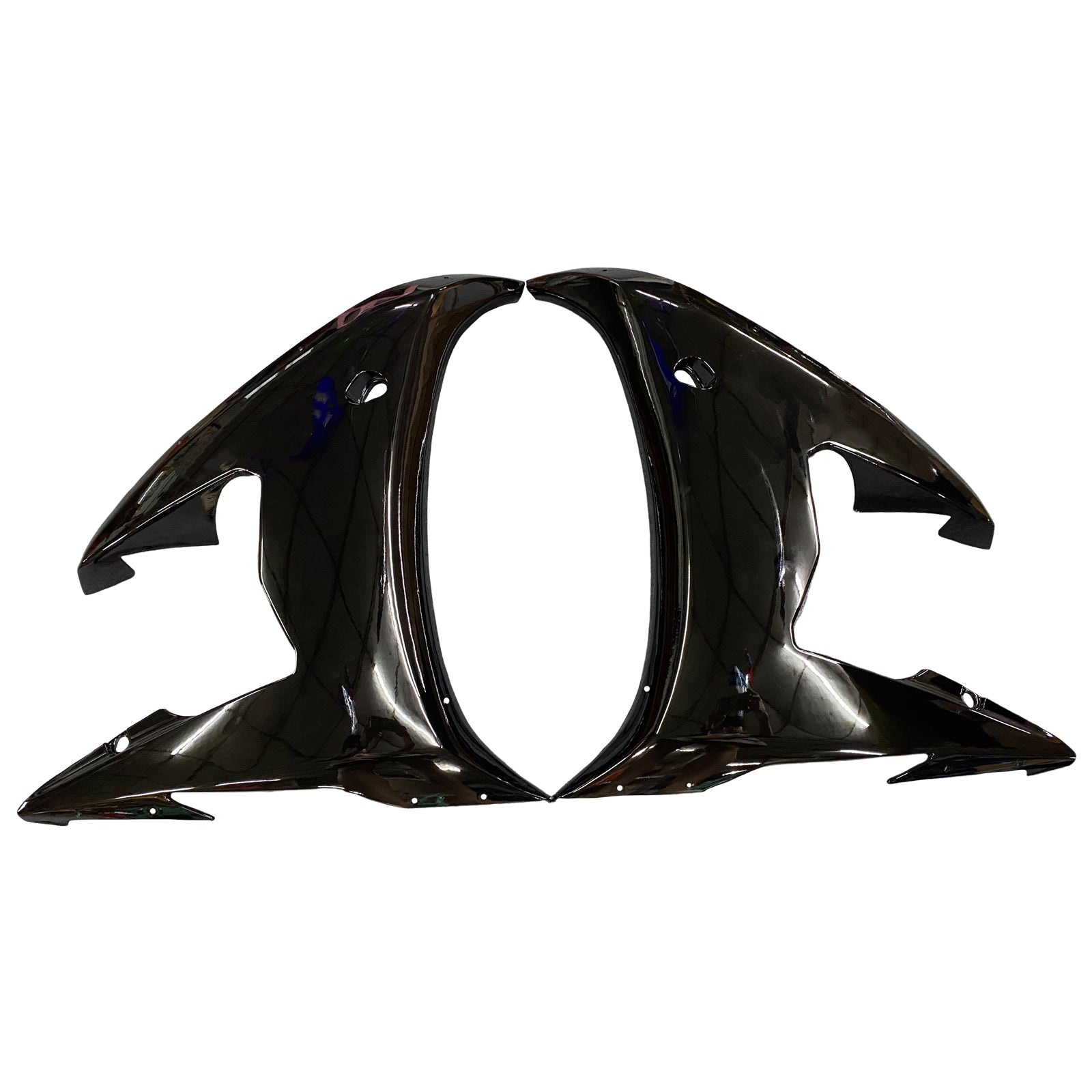 2003-2004 Yamaha YZF-R6 Carénages de course noirs génériques