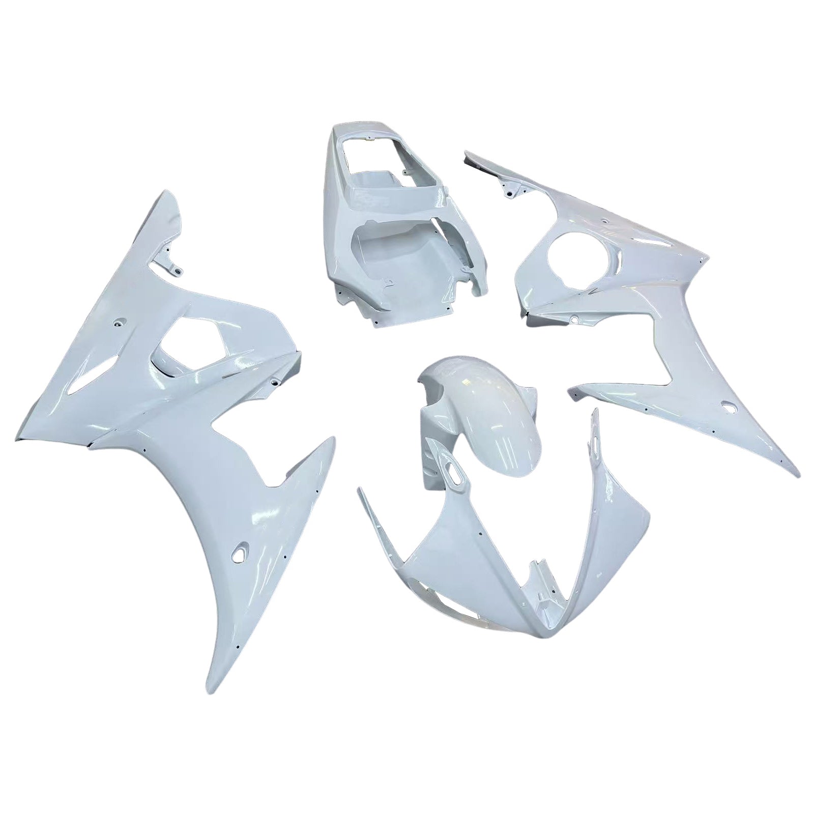 2003-2004 Yamaha YZF 600 R6 2006-2009 R6S Kit de carénage d'injection Amotopart carrosserie plastique ABS #103