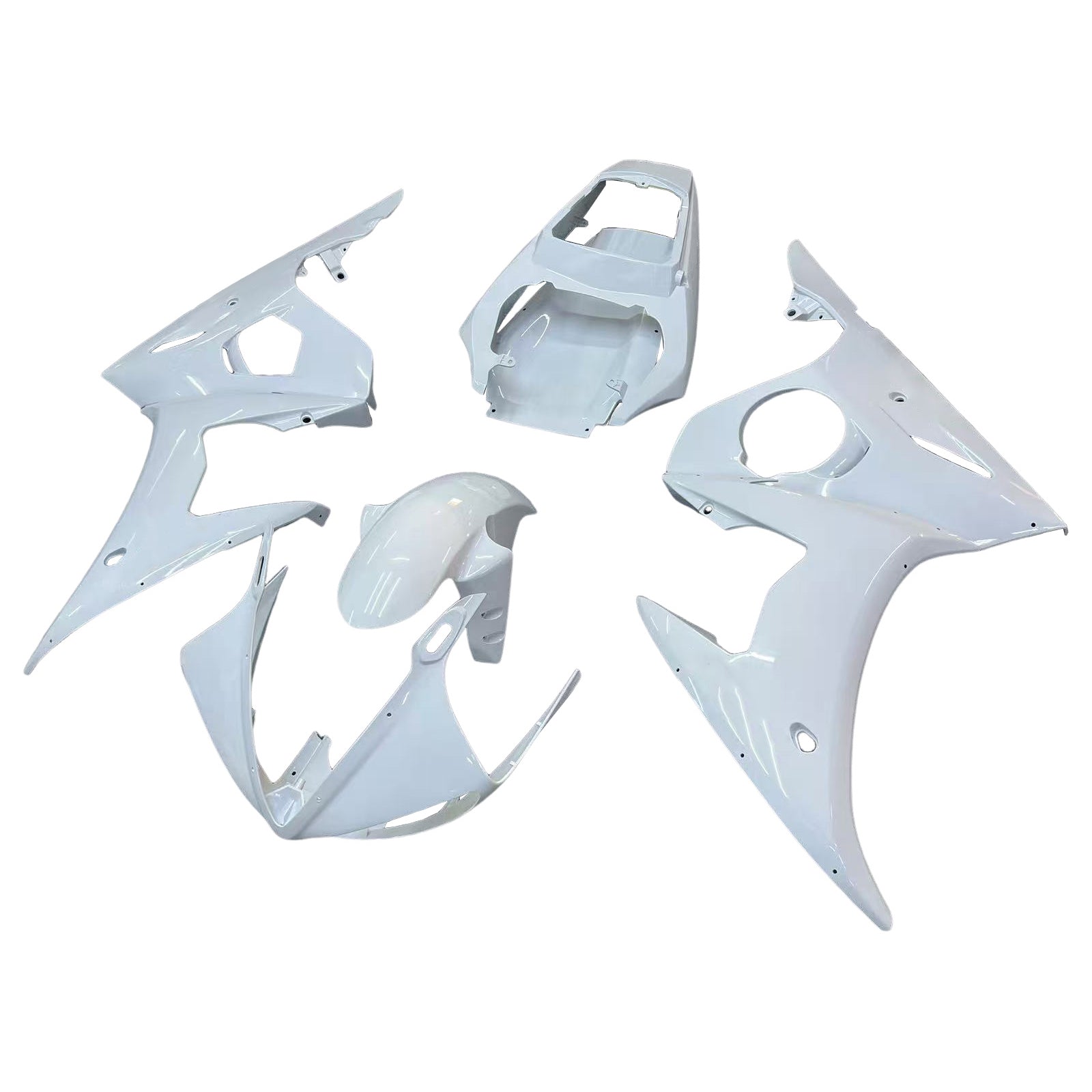 2003-2004 Yamaha YZF 600 R6 2006-2009 R6S Kit de carénage d'injection Amotopart carrosserie plastique ABS #103