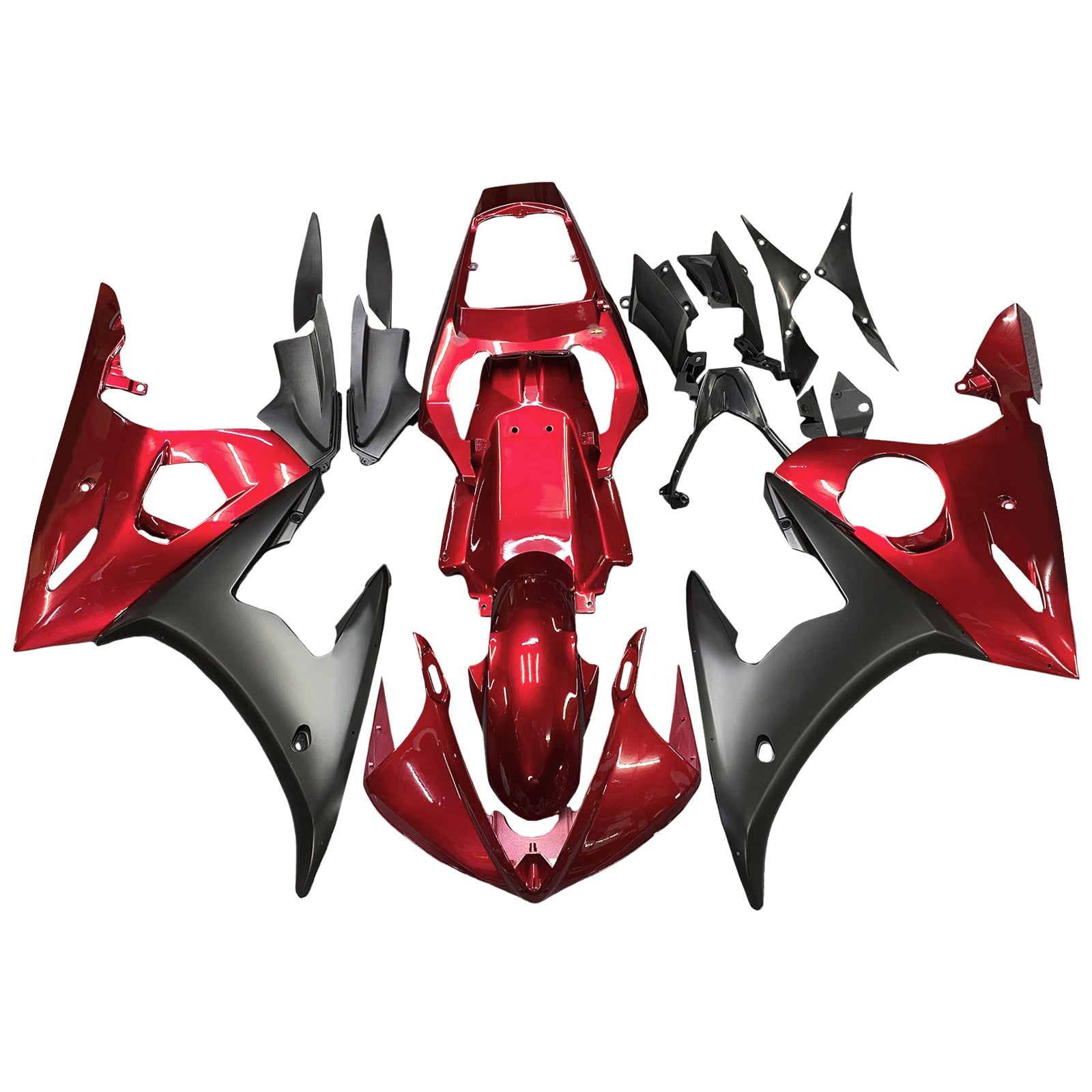 2003-2004 Yamaha YZF 600 R6 2006-2009 R6S AMOTOPT INJECÇÃO KIT BODYWORK ABS #127