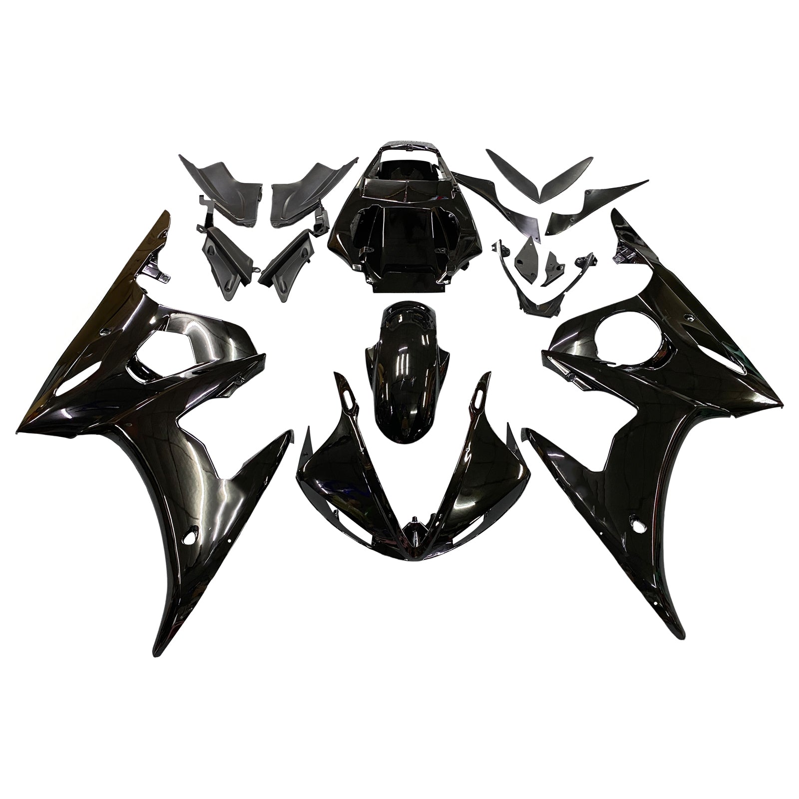 2005 Yamaha YZF 600 R6 Amotopart vstrekovacia kapotážová súprava karoséria Plast ABS #14