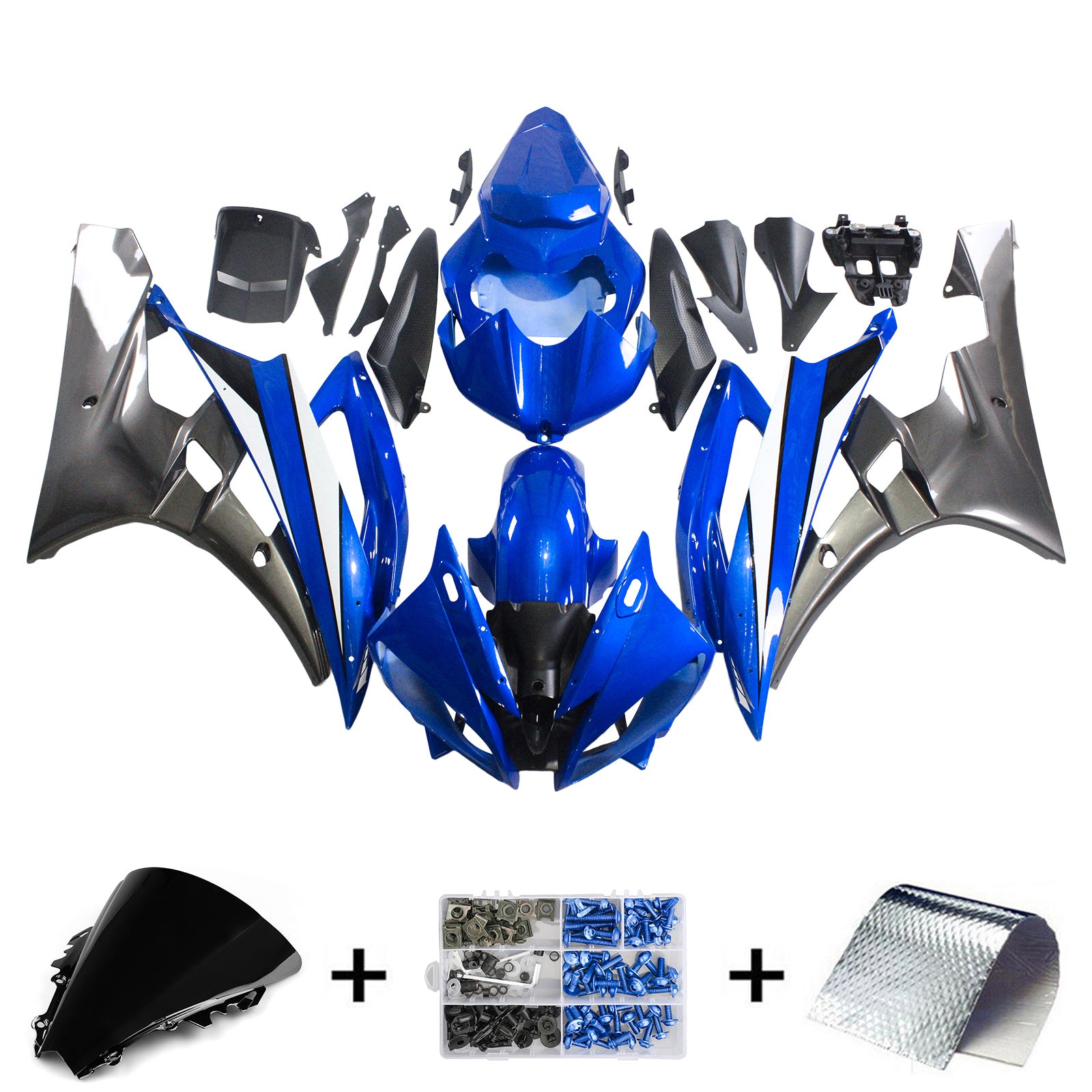 2006-2007 Yamaha YZF 600 R6 Kit de carénage générique