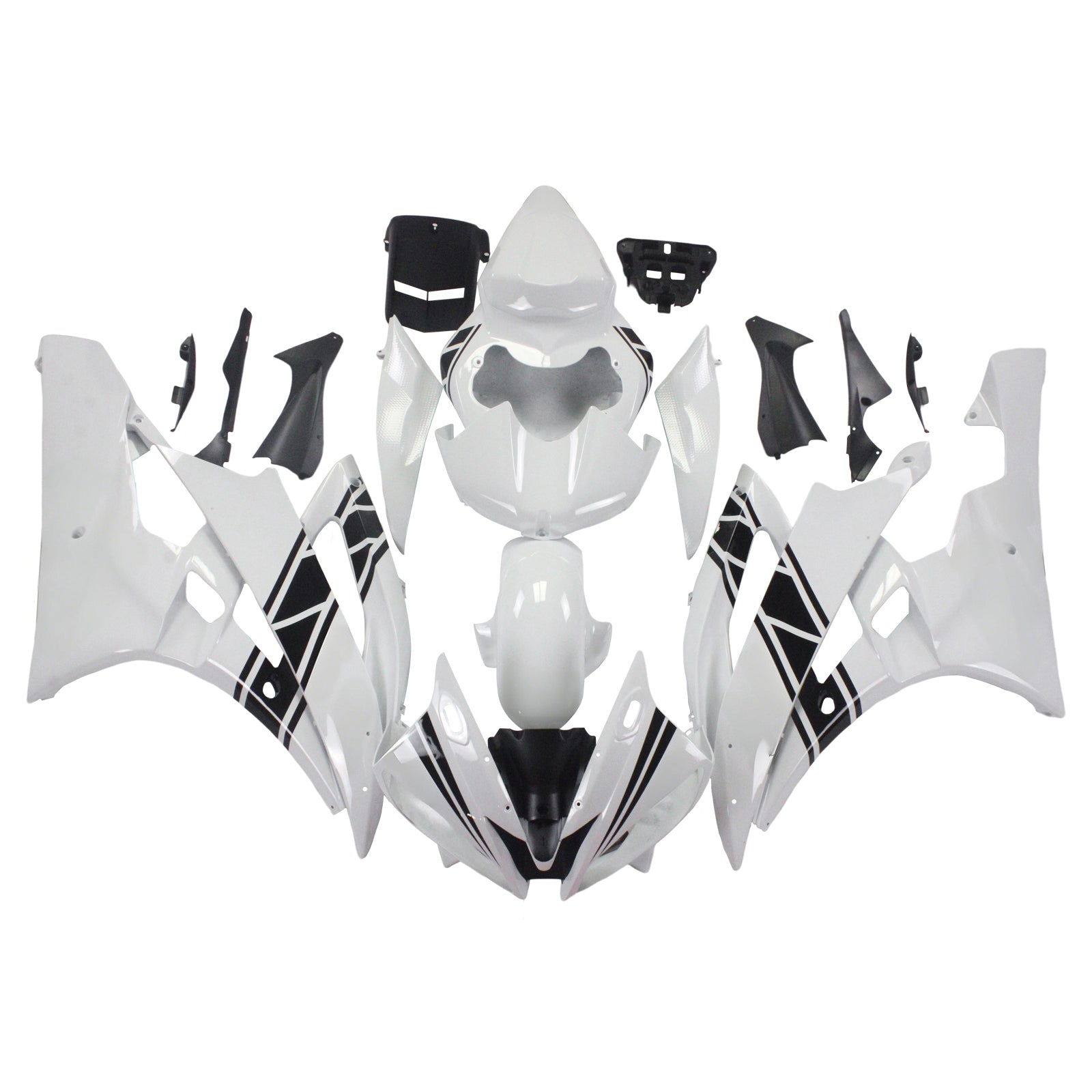 2006-2007 YAMAHA YZF 600 R6 AMOTOPART INJEKTION FAIRING KIT BOODYWORK PLAX ABS #121