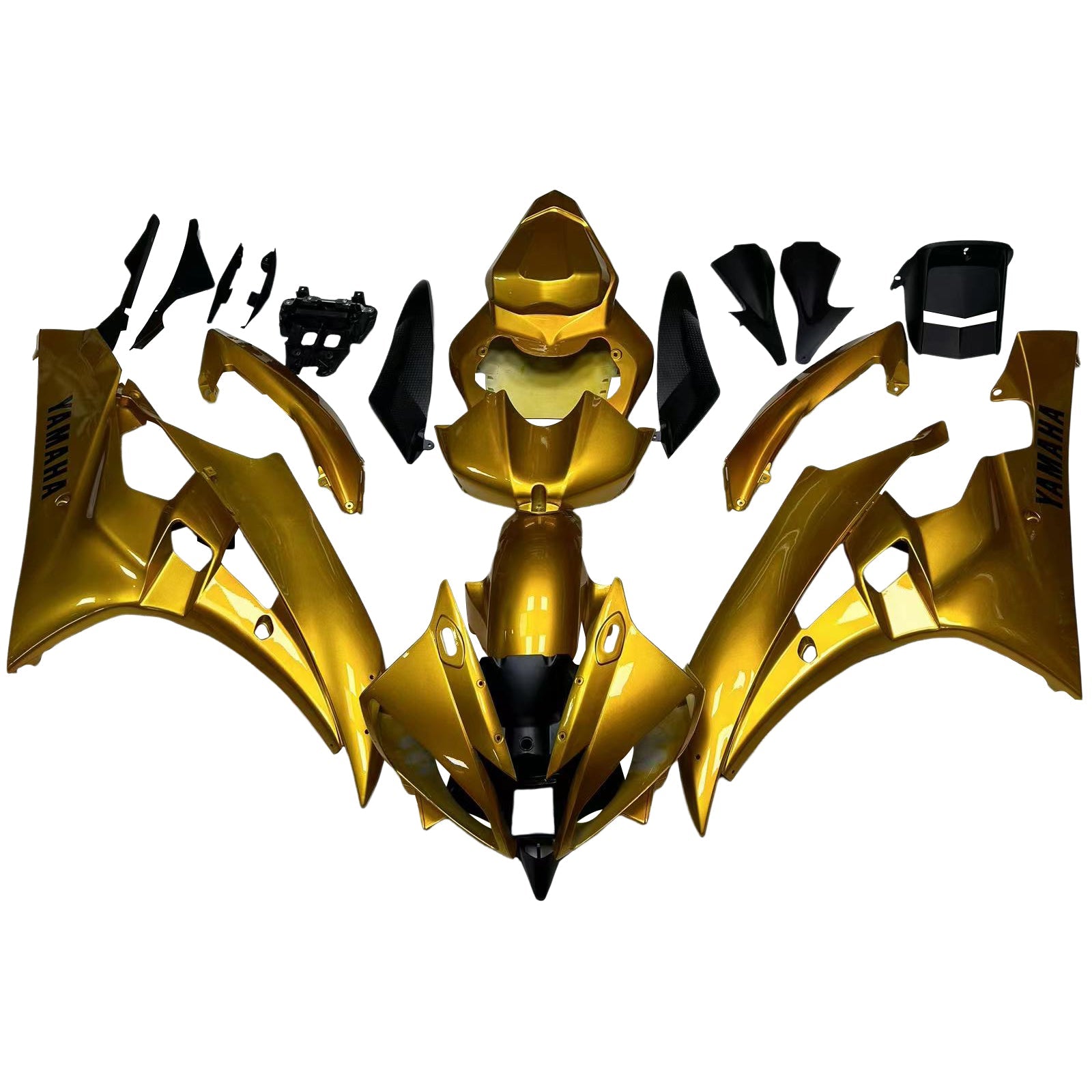 2006-2007 YAMAHA YZF 600 R6 Injektionsmässa kit Kroppsarbete Plast ABS #152