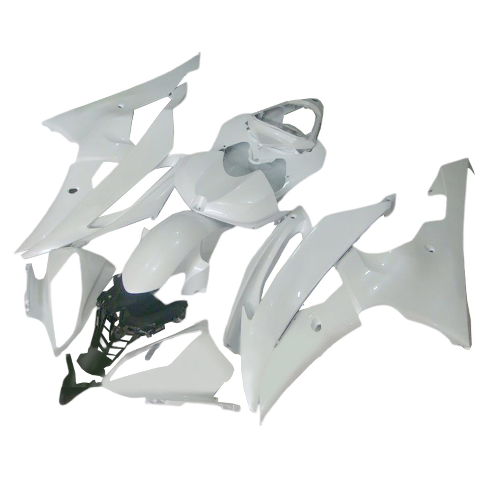 Carenados de carreras blancos Yamaha YZF-R6 2008-2016 genéricos