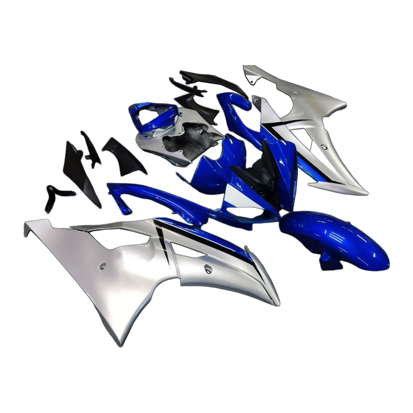 2008-2016 Yamaha YZF 600 R6 Amotopart Kit de carenado de inyección Carrocería Plástico ABS # 139