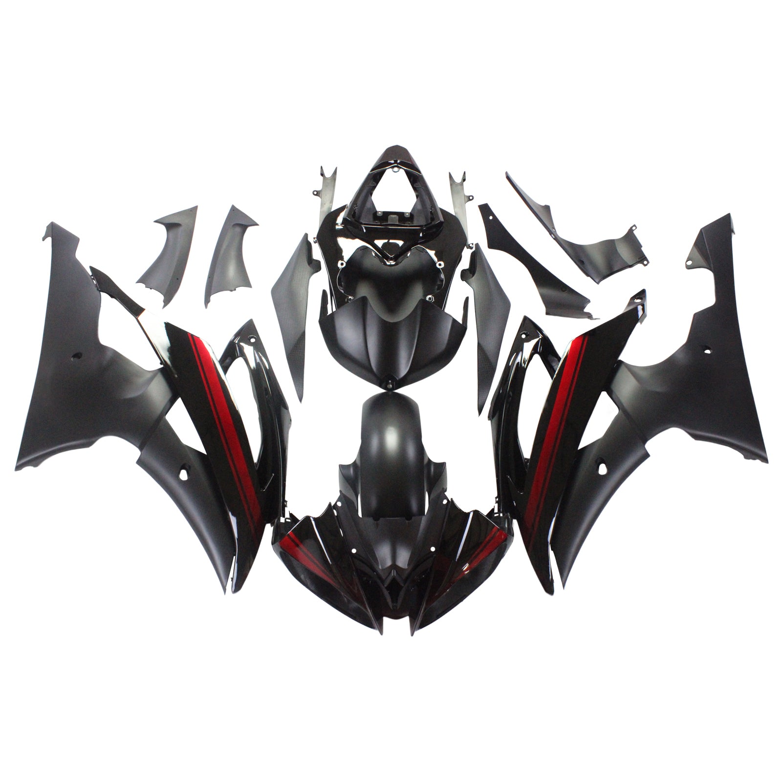 2008-2016 YAMAHA YZF 600 R6 Injektionsmässa kit Bodywork Plastic ABS #150