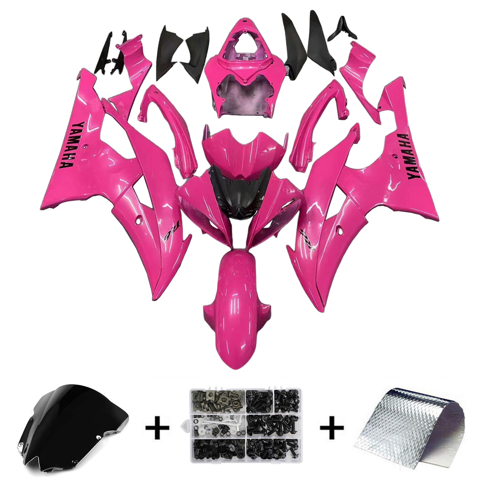 2008-2016 Yamaha Yzf 600 R6 Kit de camence d'injection Bodywork Plastic Abs # 164