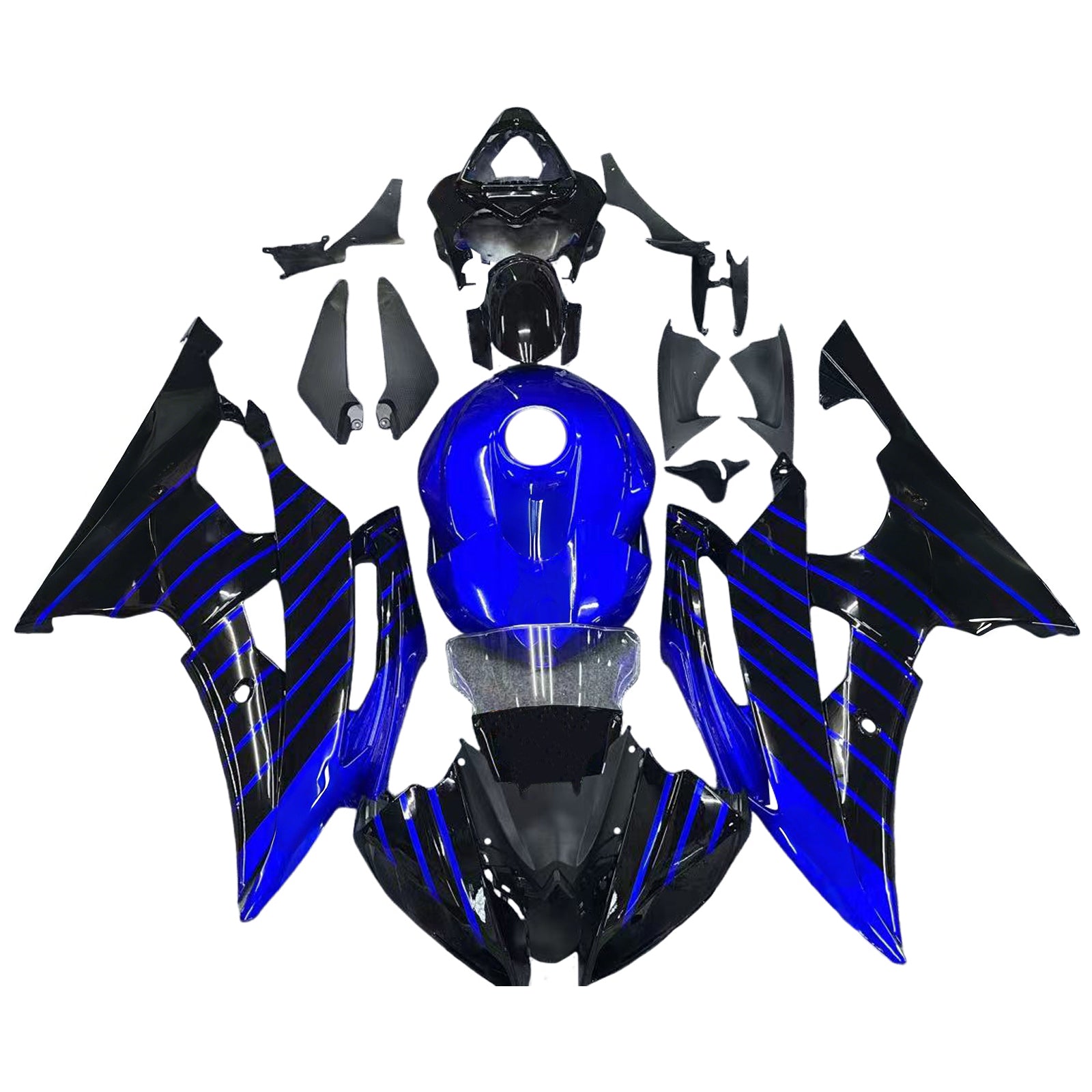 2008-2016 Yamaha YZF 600 R6 Kit de carénage d'injection carrosserie plastique ABS #190